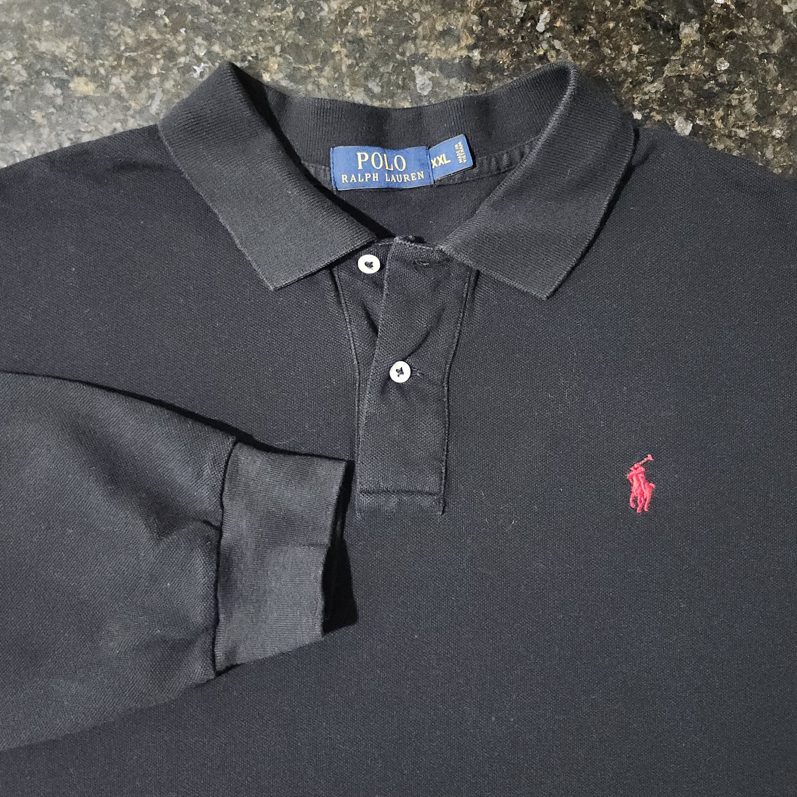 Polo Ralph Lauren Long Sleeve Rugby Pique Classic Casual Preppy Outdoor Money