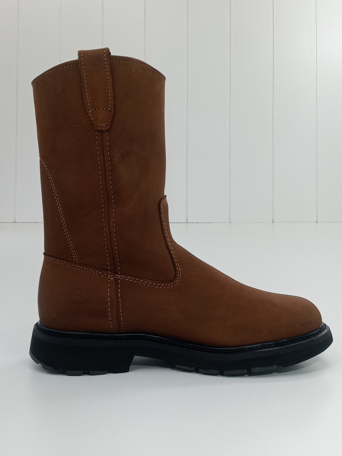Wolverine Wellington Work Boots Men’s Brown Leather Slip On Size 9.5M