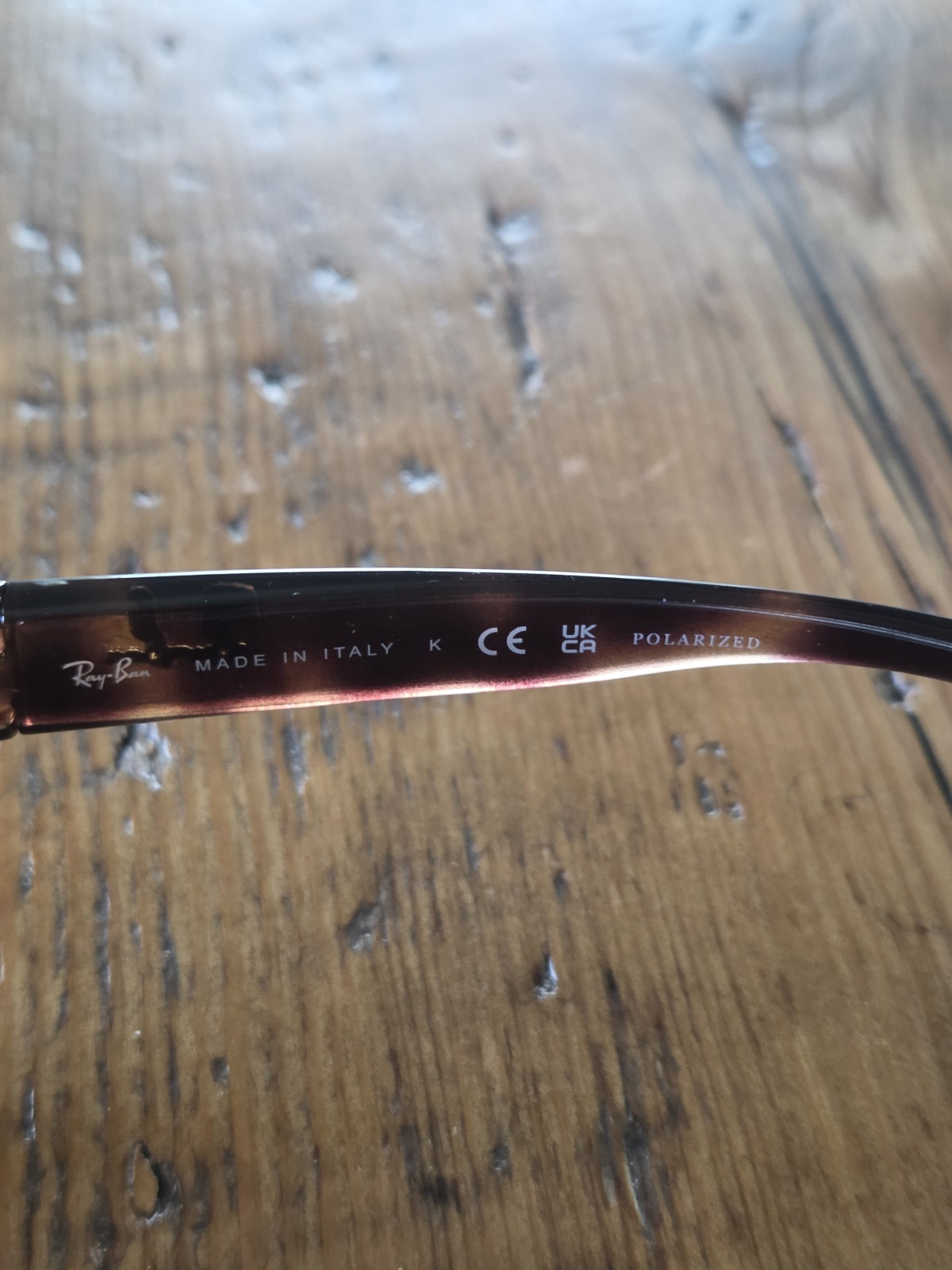 Ray-Ban RB4033 Polarized Wrap Sunglasses Tortoise Brown 60-17 130mm