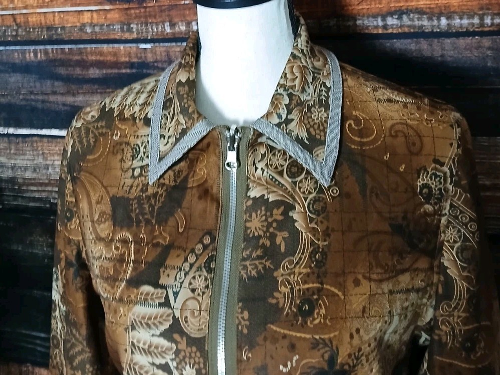 Harve Benard Vintage Blazer Jacket Size 6 Reversible Full Zip