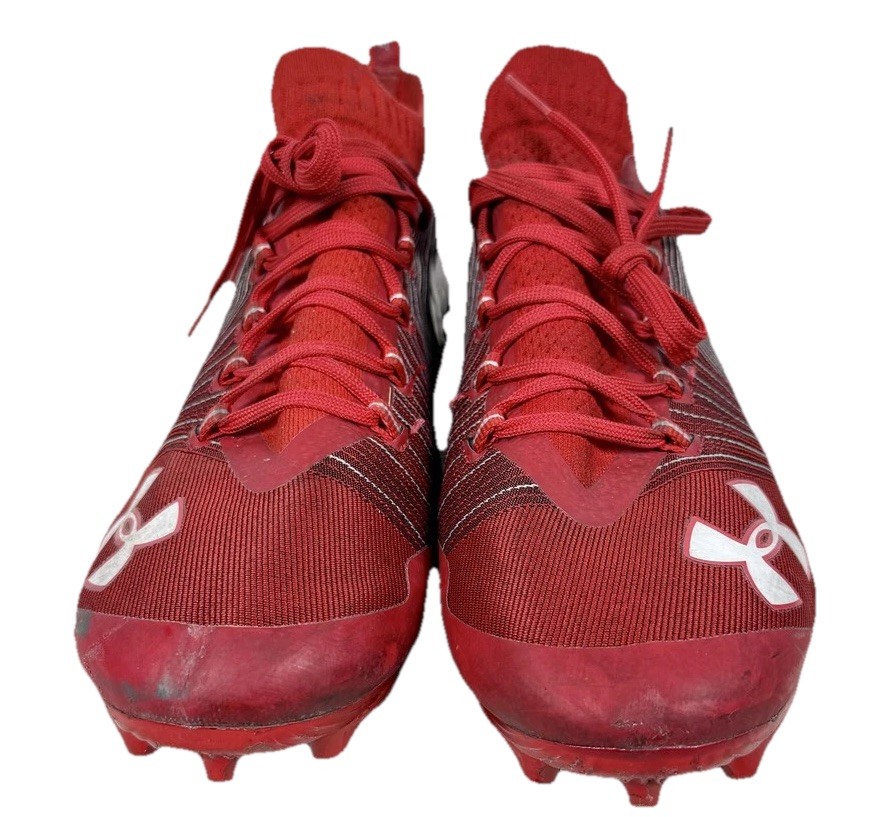 Under Men’s Armour Spotlight Football Cleats White 3021419-600 Size