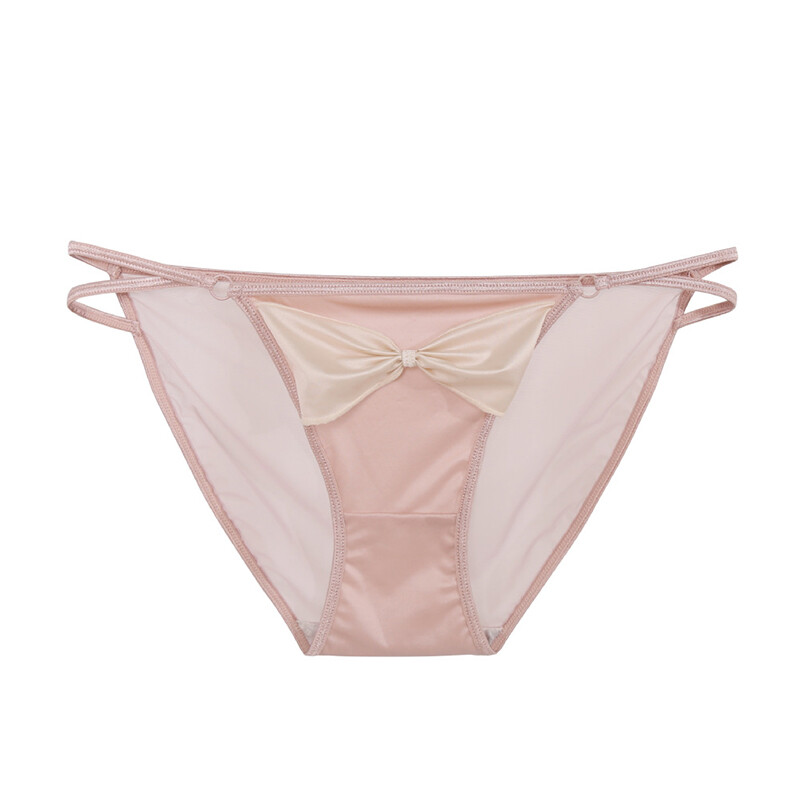 6pcs Lot Sexy Womens Satin Panties Lingeries Cute Bow Bikinis Ladies Underwear