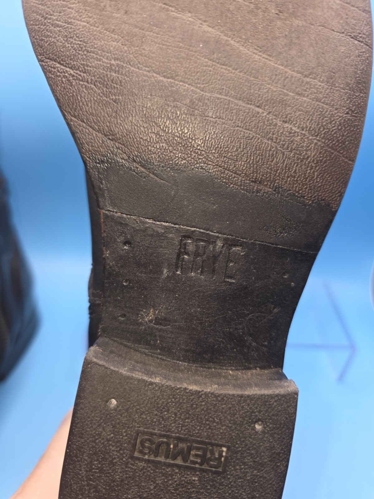 FRYE Melissa Black Leather Inside Zip Boots Size 8B EUC Style 3478443