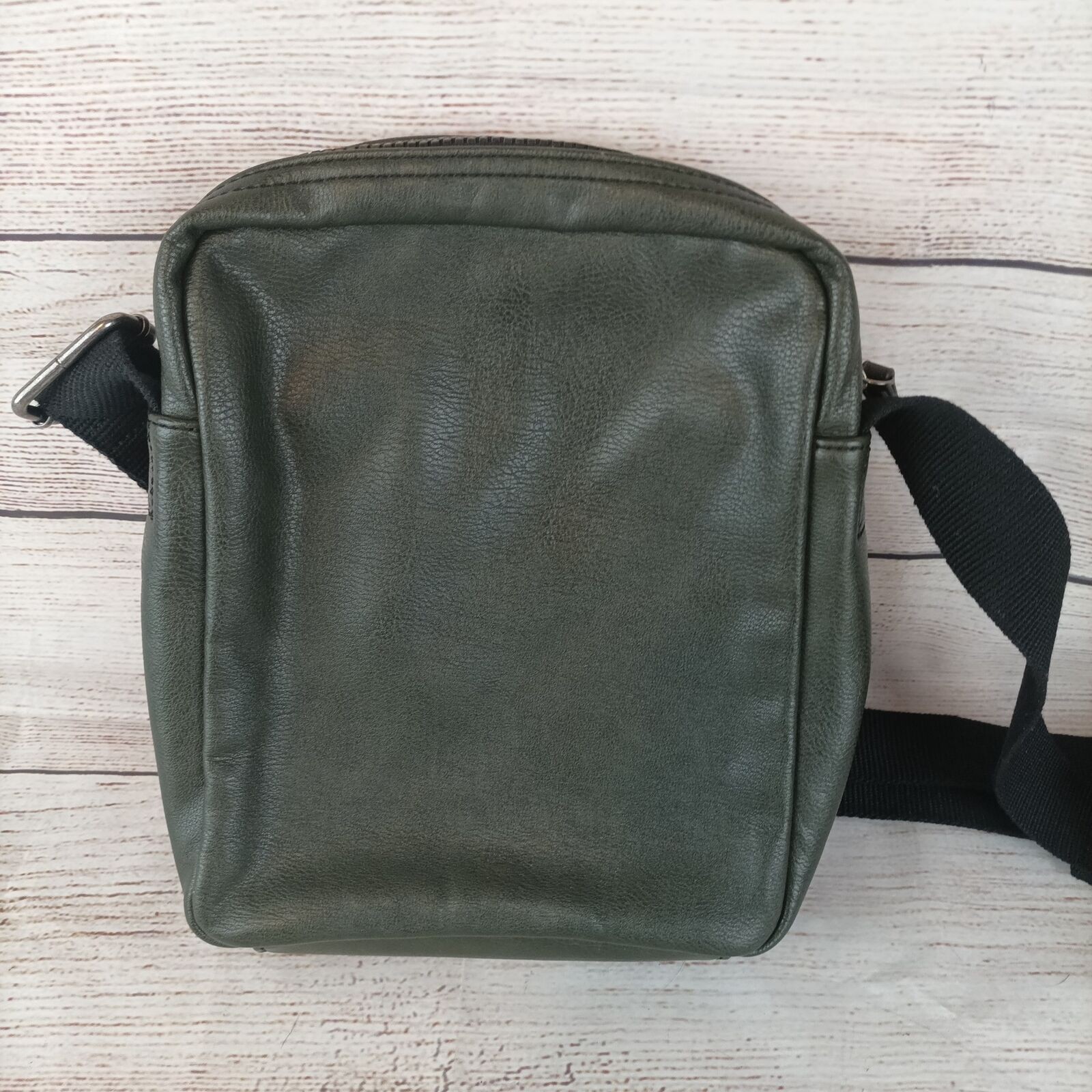 Strellson Crossbody Purse Black Gray Switzerland Leather