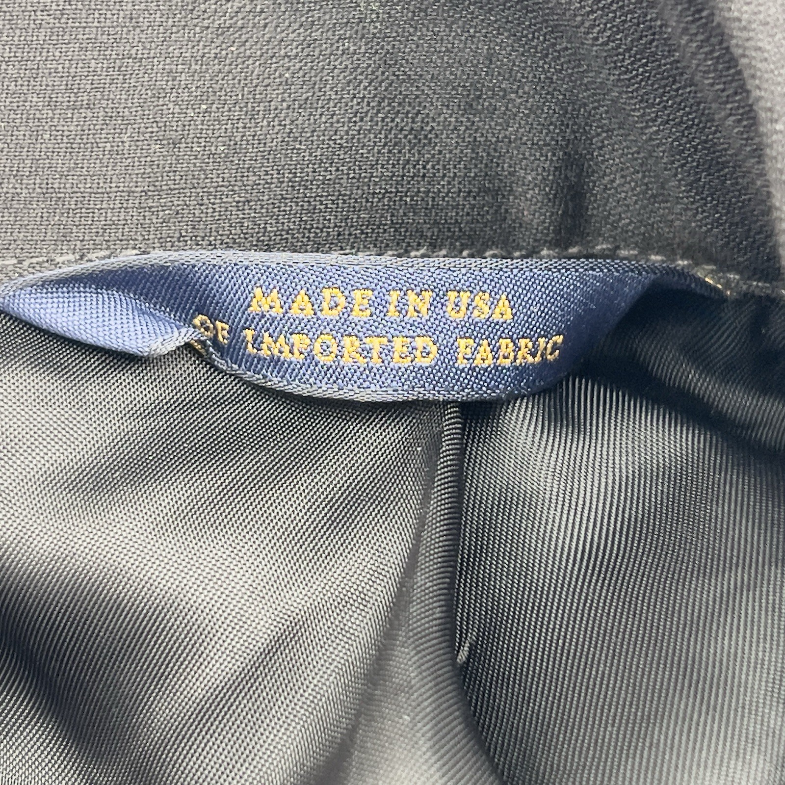 Brooks Brothers Madison 1818 Tuxedo Jacket 44R Black 100% Wool Satin Peak Lapel