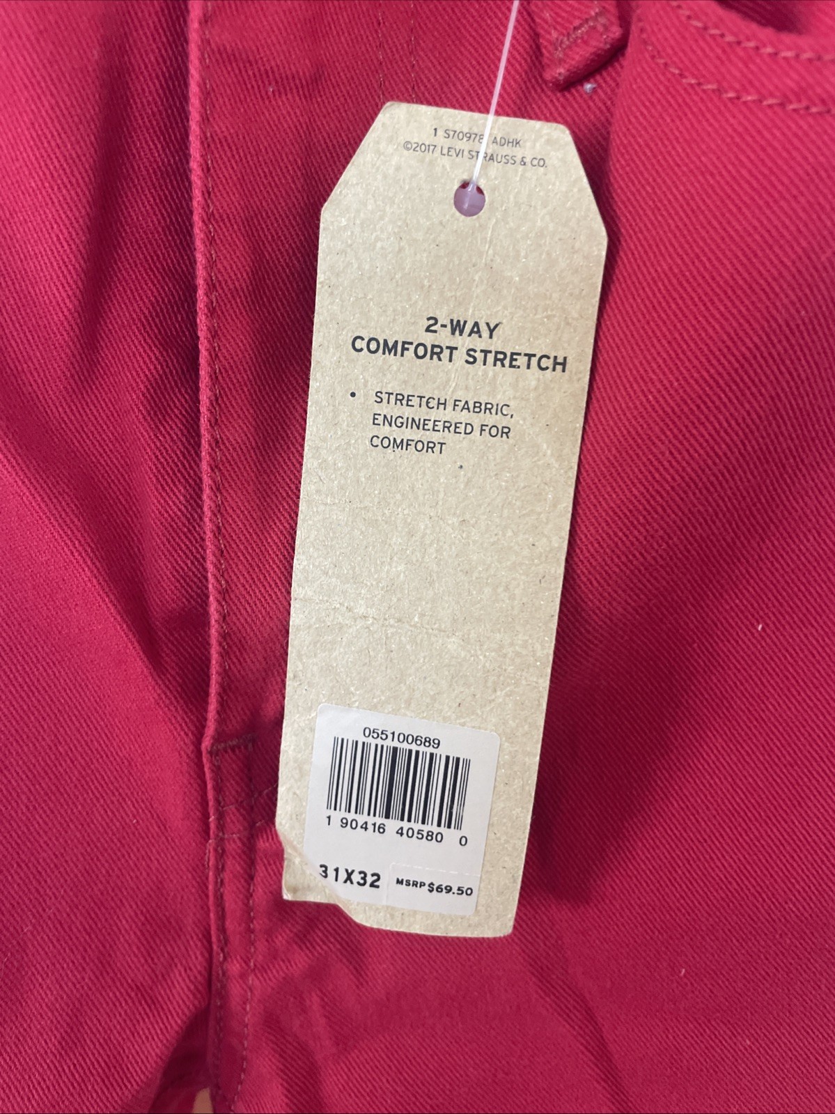 Levi’s 510 Skinny Red Size 31 X 32 New With Tags❤️‍🔥❤️‍🔥❤️‍🔥❤️‍🔥❤️‍🔥￼