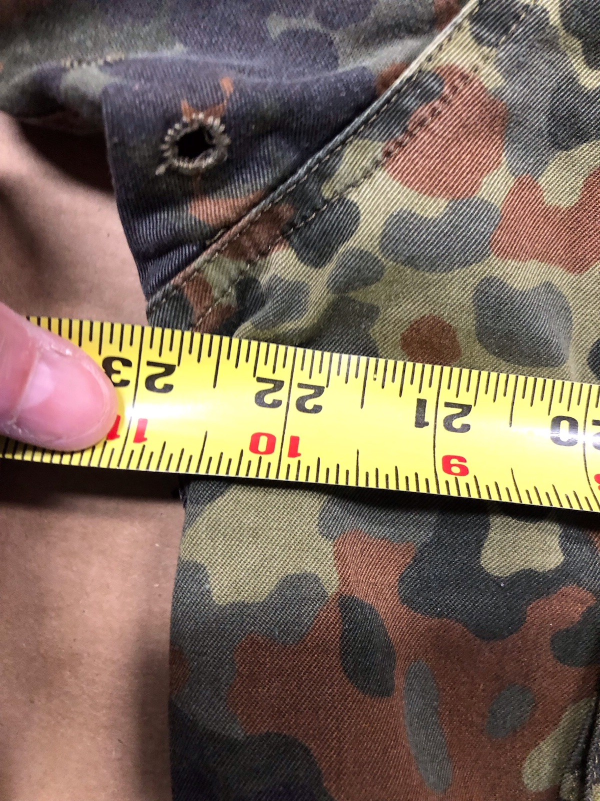 DEU GE German Army Camo Snap-Button Full Zip 175-185/1996 Jacket Field Coat