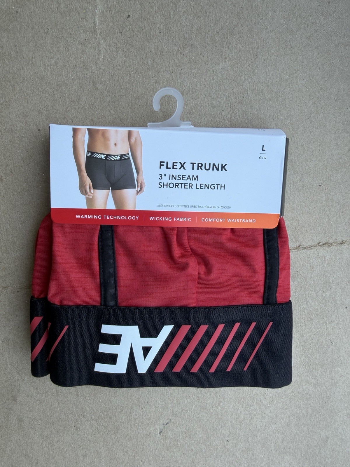 MENS AMERICAN EAGLE FLEX TRUNK SHORTER LENGTH 3” INSEAM SIZE CHOOSE