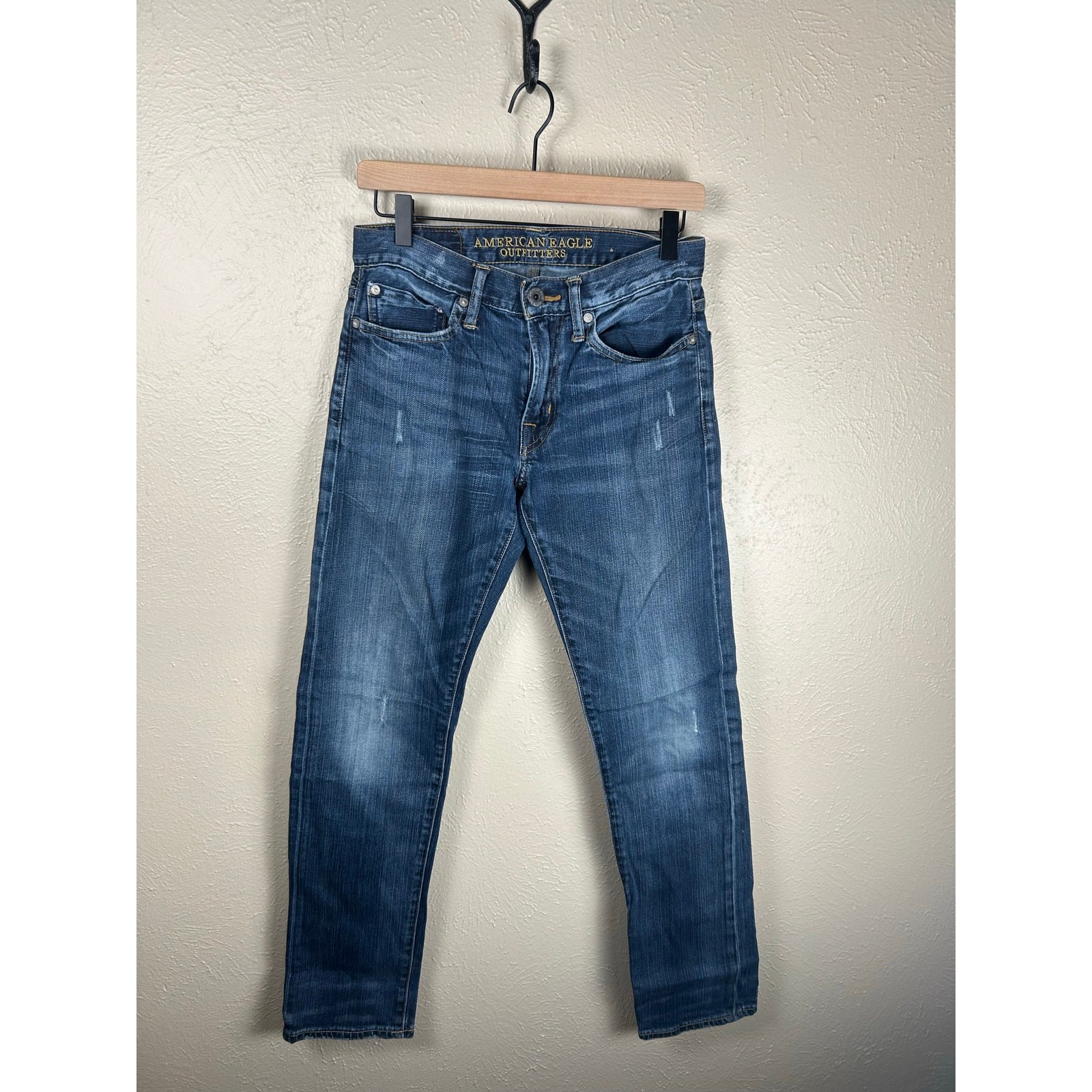 American Eagle Jeans Men’s Size 28×32 Blue Denim Tapered Leg Classic Pants