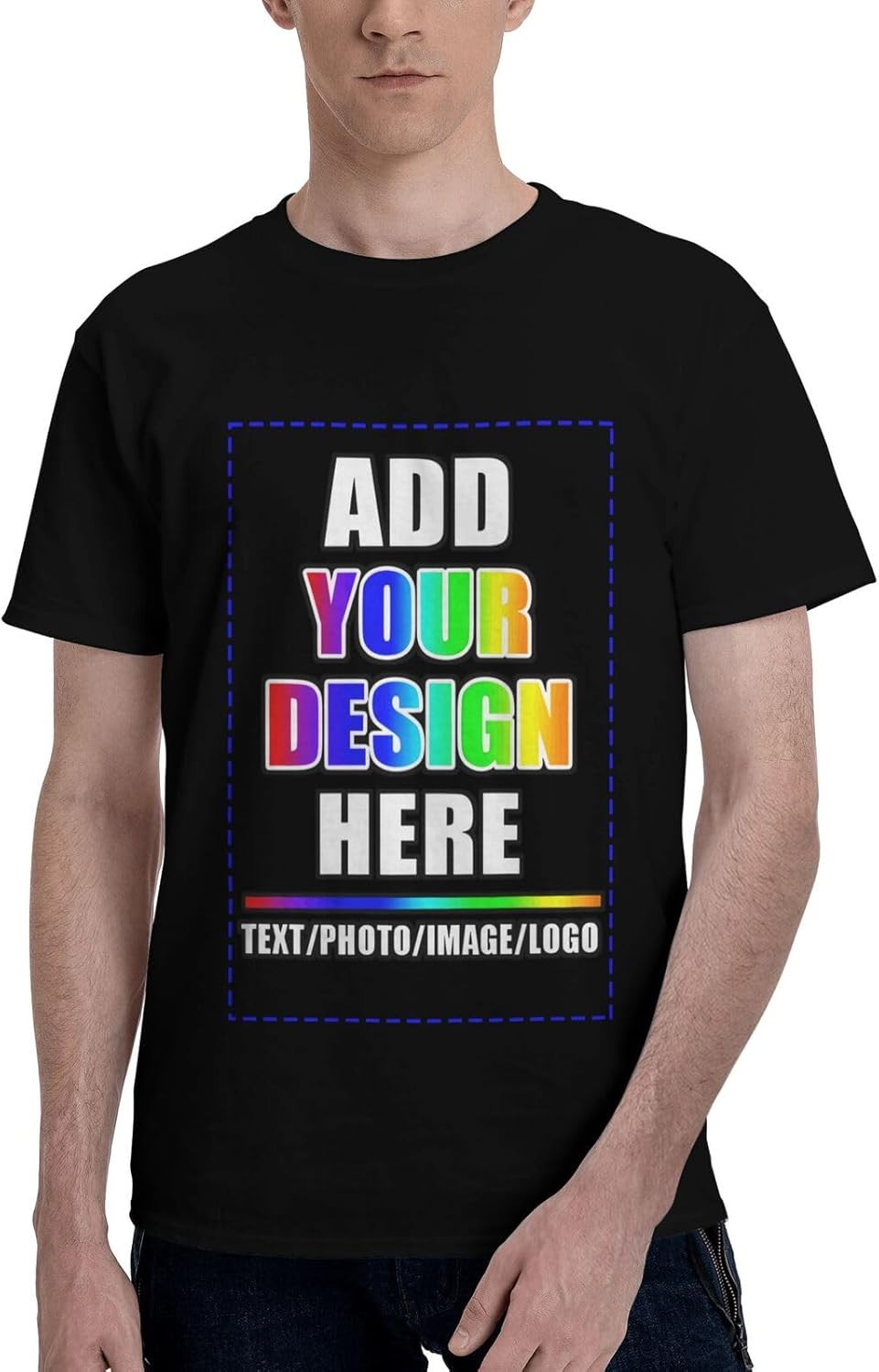 Custom T-Shirt, Add Your Own Text Image Photo,Customized Gift for Birthday