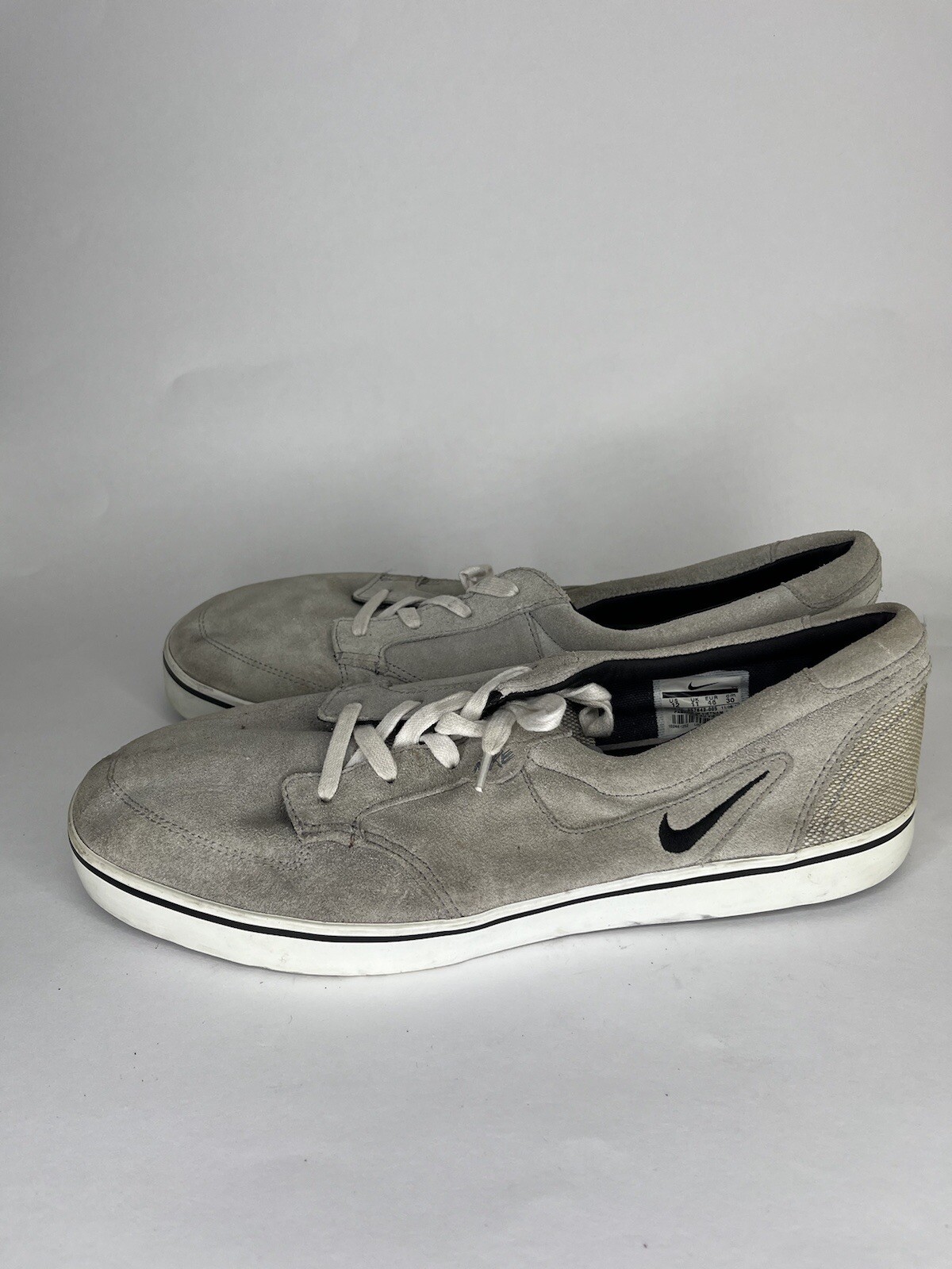 Nike 6.0 Braata Mens Sz 12 Gray Suede Skate Tennis Shoe Sneaker Low Top