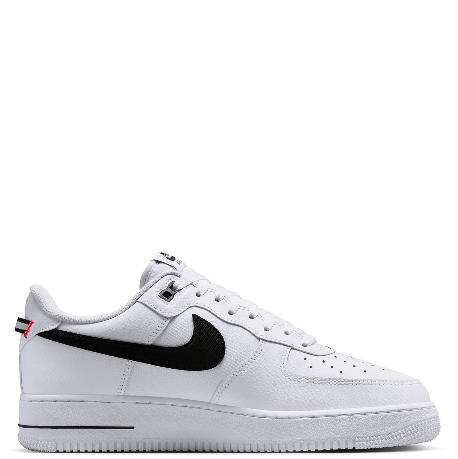 Men’s Nike Air Force 1 ’07 LV8 White/Black-Bright Crimson (HV9509 100)
