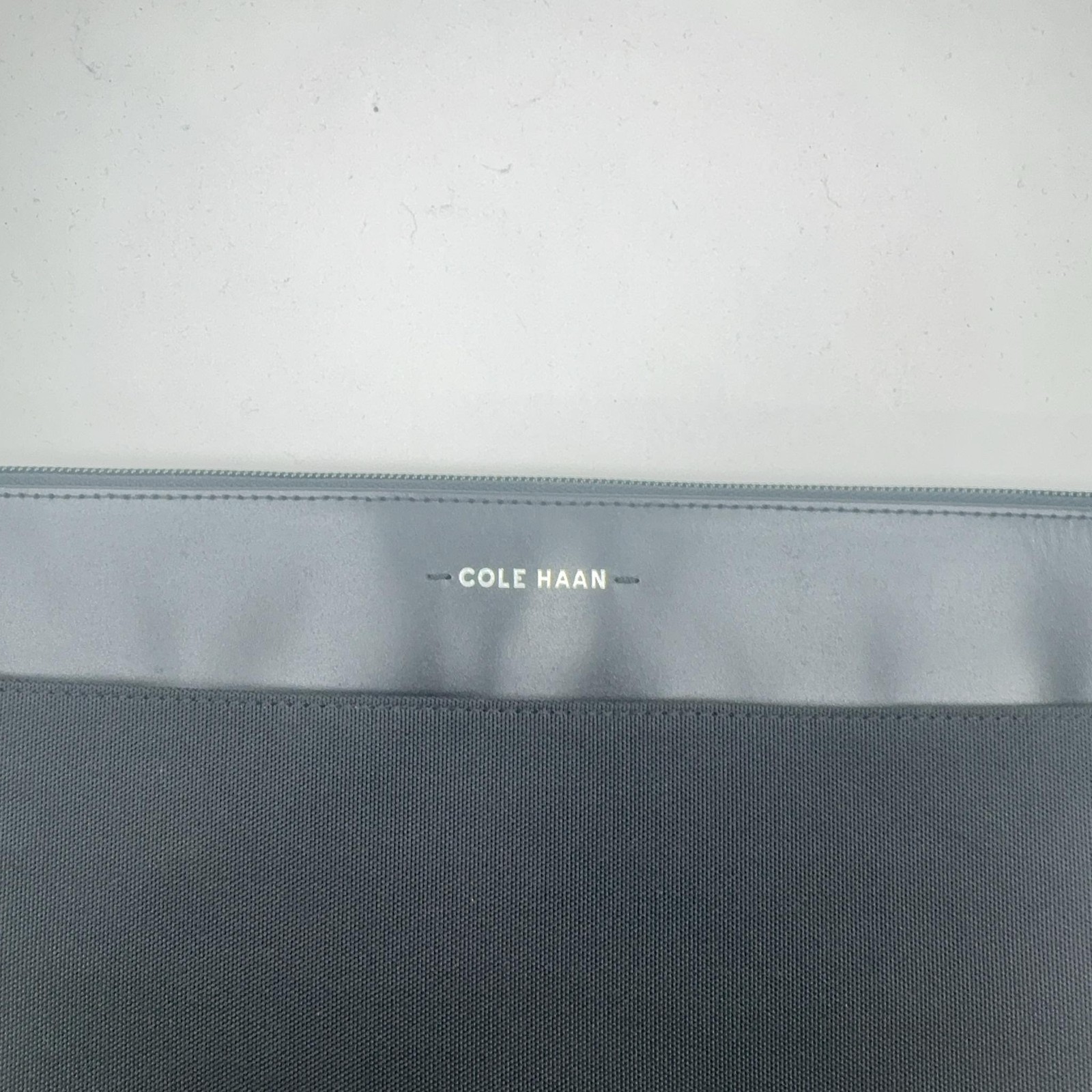 Cole Haan Black Tech Case Travel Kit Zip Organizer Pouch Bag 13.5 in x 10 in