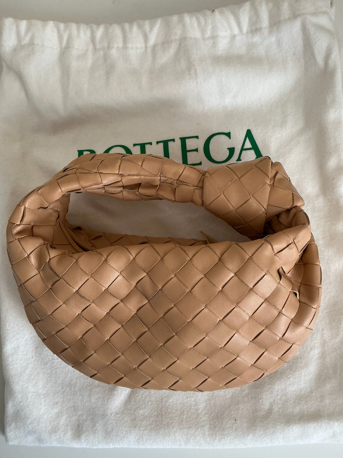 Bottega Veneta Beige Mini Jodie