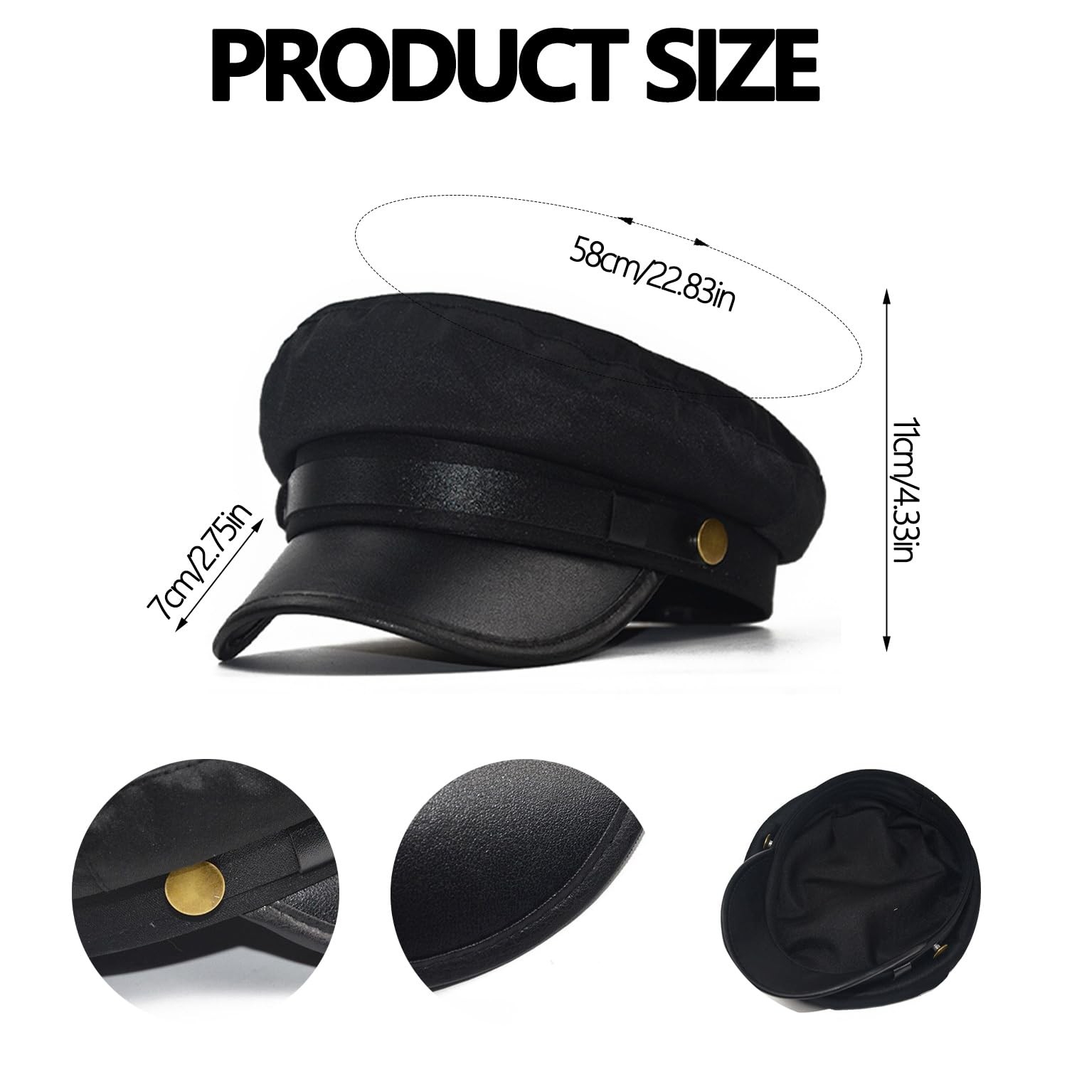10Pcs Chauffeur Costume Accessories Set Black Limo Driver Hat, Taxi Driver Gl