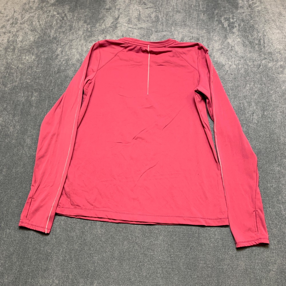 Mondetta Performance Luxury Athletic Top Womens S Pink Stretch Thumbhole Sleeve