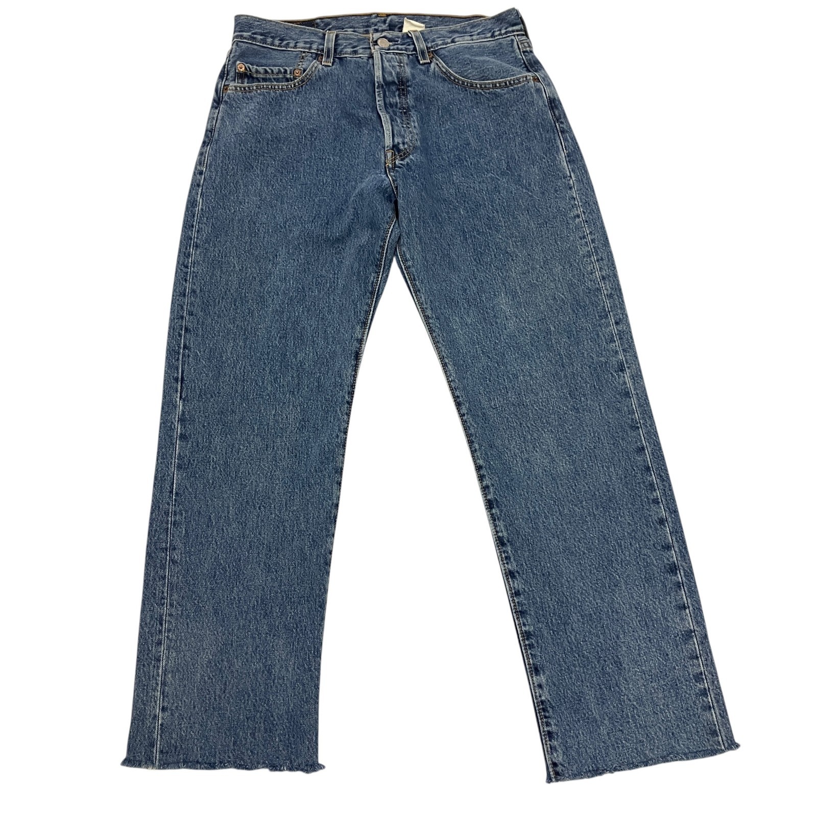 Vintage 2003 Levi’s 501 Jeans W31 L28 Blue Denim Straight Leg Button Fly