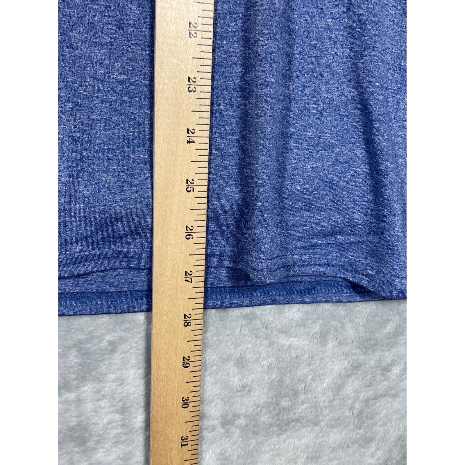 Logo Athletic Philadelphia 76ers NBA Basketball Blue Heather Shirt Mens Medium