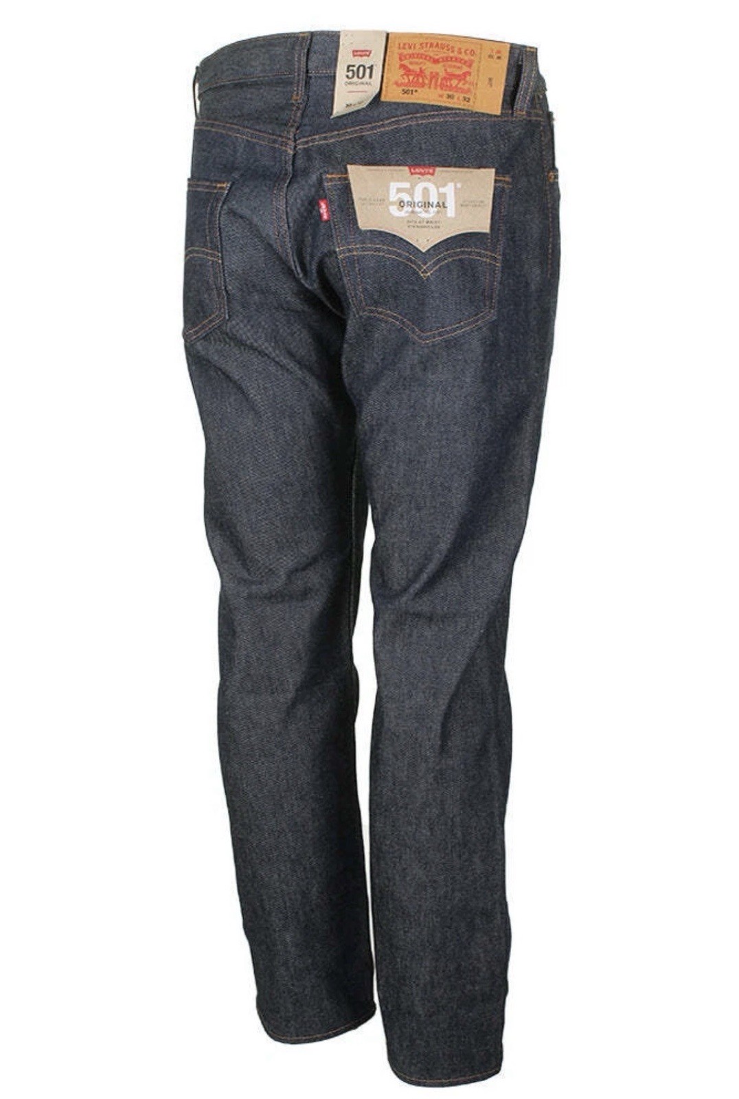 Levi’s 501 Shrink To Fit Button Fly Jeans Straight Men’s 36×30 Blue Rigid 0000