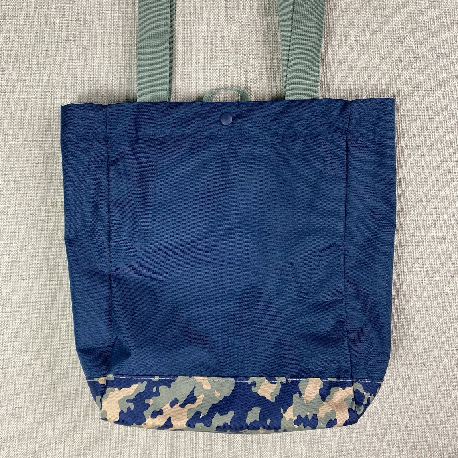 ADIDAS Originals Tote Bag Street Trefoil Camouflage Blue size 15×16