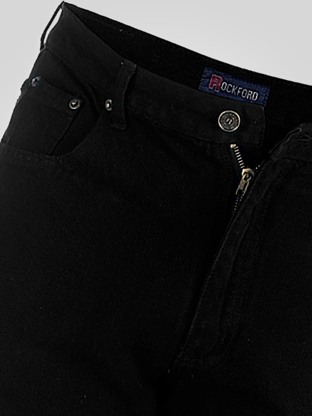 Rockford Mens Black Denim Jeans Comfort Fit 30″ 32″ 34″ 36″ 38″ 40″ (RJ320)