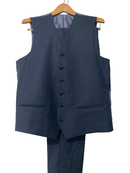 Vitali Navy Suit 40L 34W 3 Piece Set – Elevate Your Style!