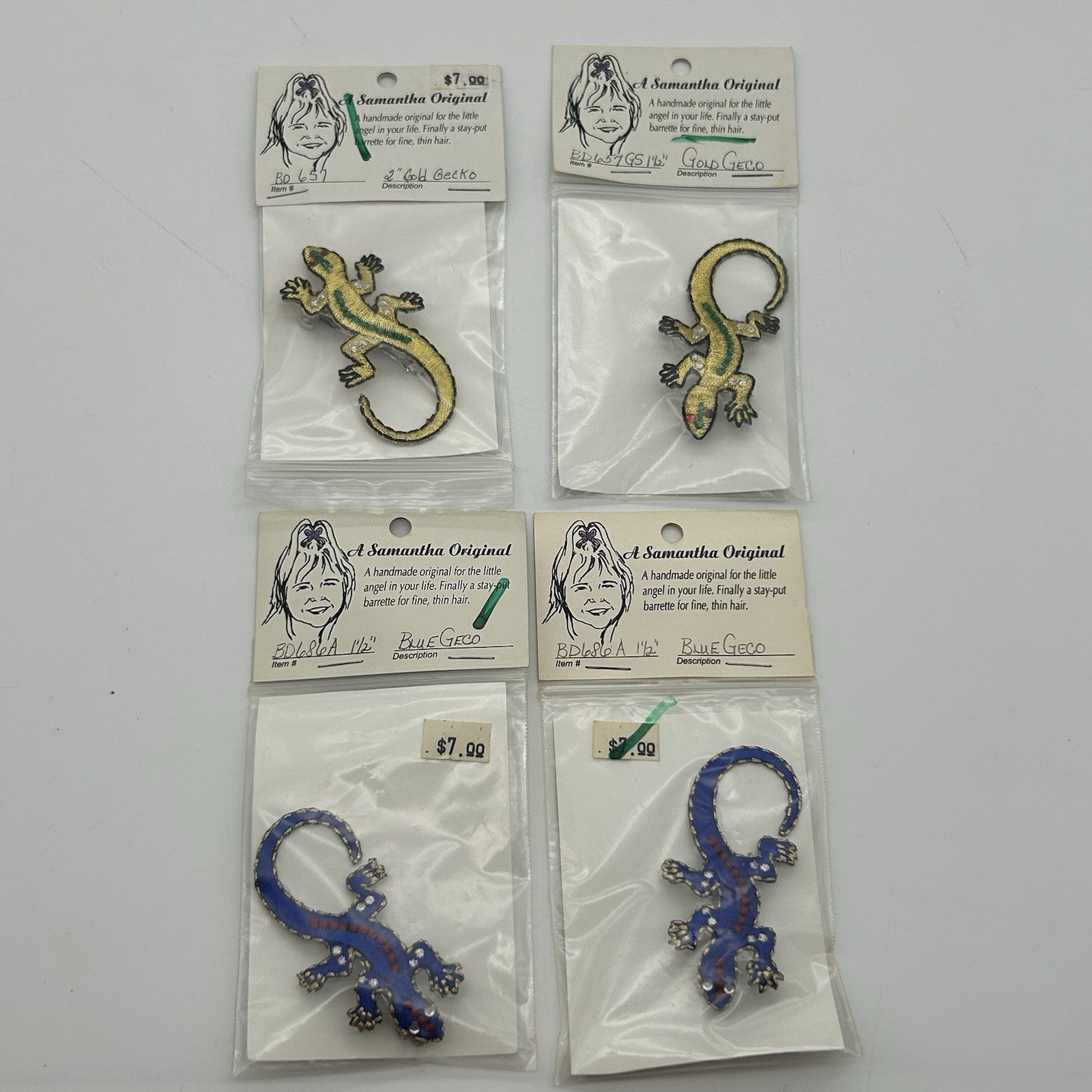 Lot Of 90 Assorted Handmade Barrettes (see Photos)