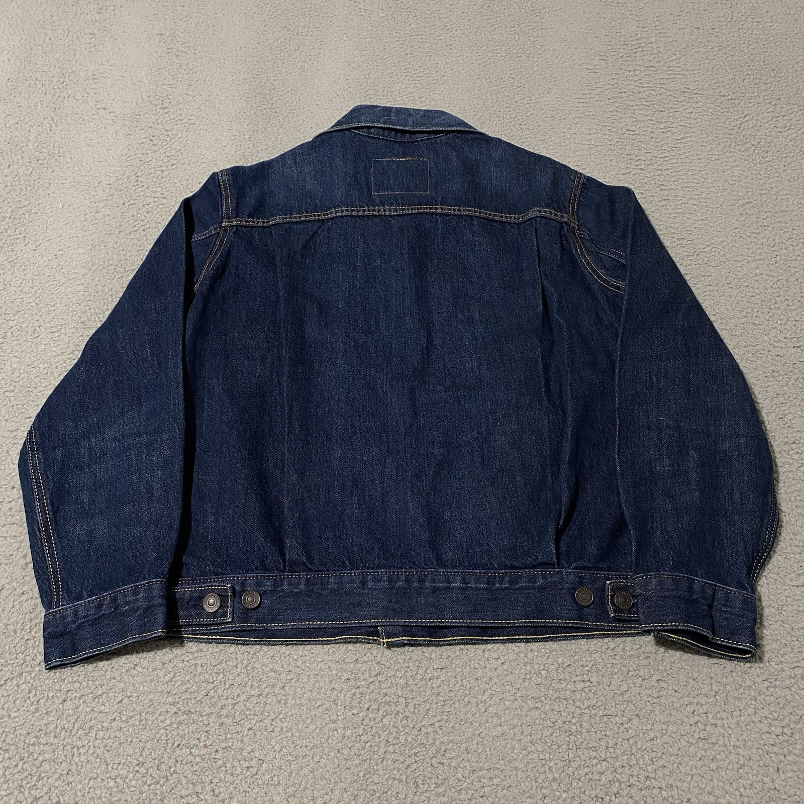 Levis Premium Type 2 Denim Jacket Mens Medium Blue Jean Relaxed Fit Trucker NEW