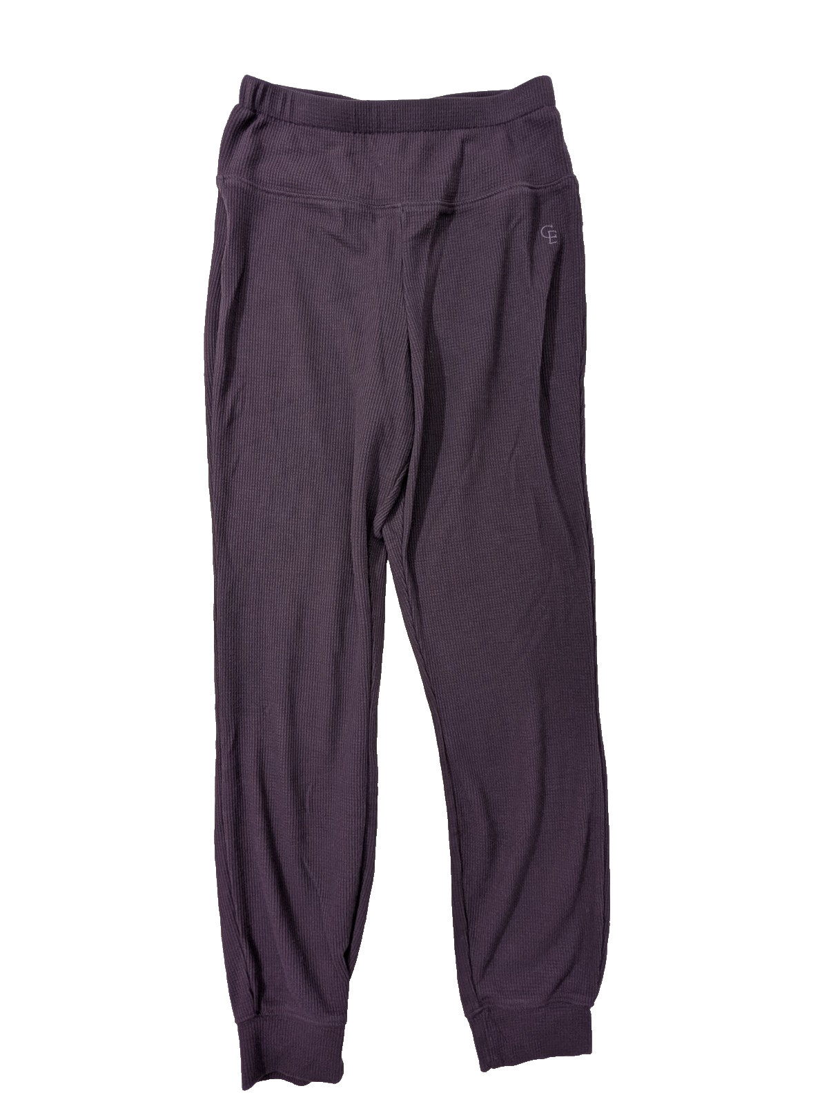 Cozy Earth Joggers Bamboo Waffle Knit Pants Womens S Purple Casual Travel Lounge