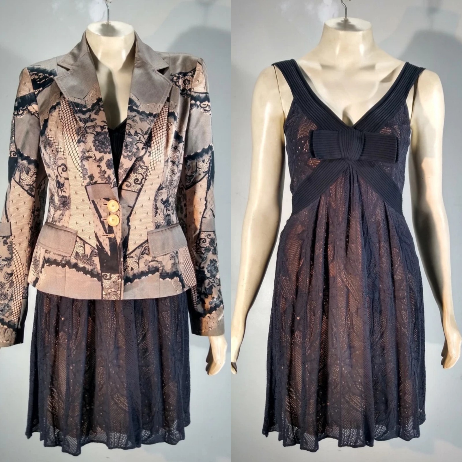 CHRISTIAN DIOR Spring 2006 Lace print jacket by JOHN GALLIANO