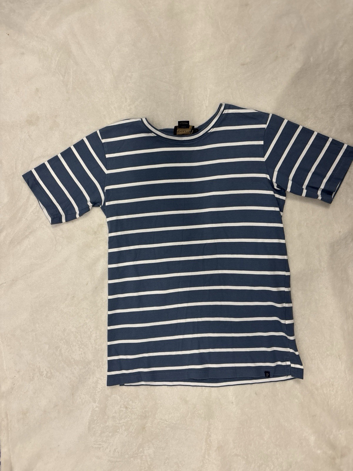 Pendleton 100% Cotton Women’s XS Navy Blue And White Stripe Tee