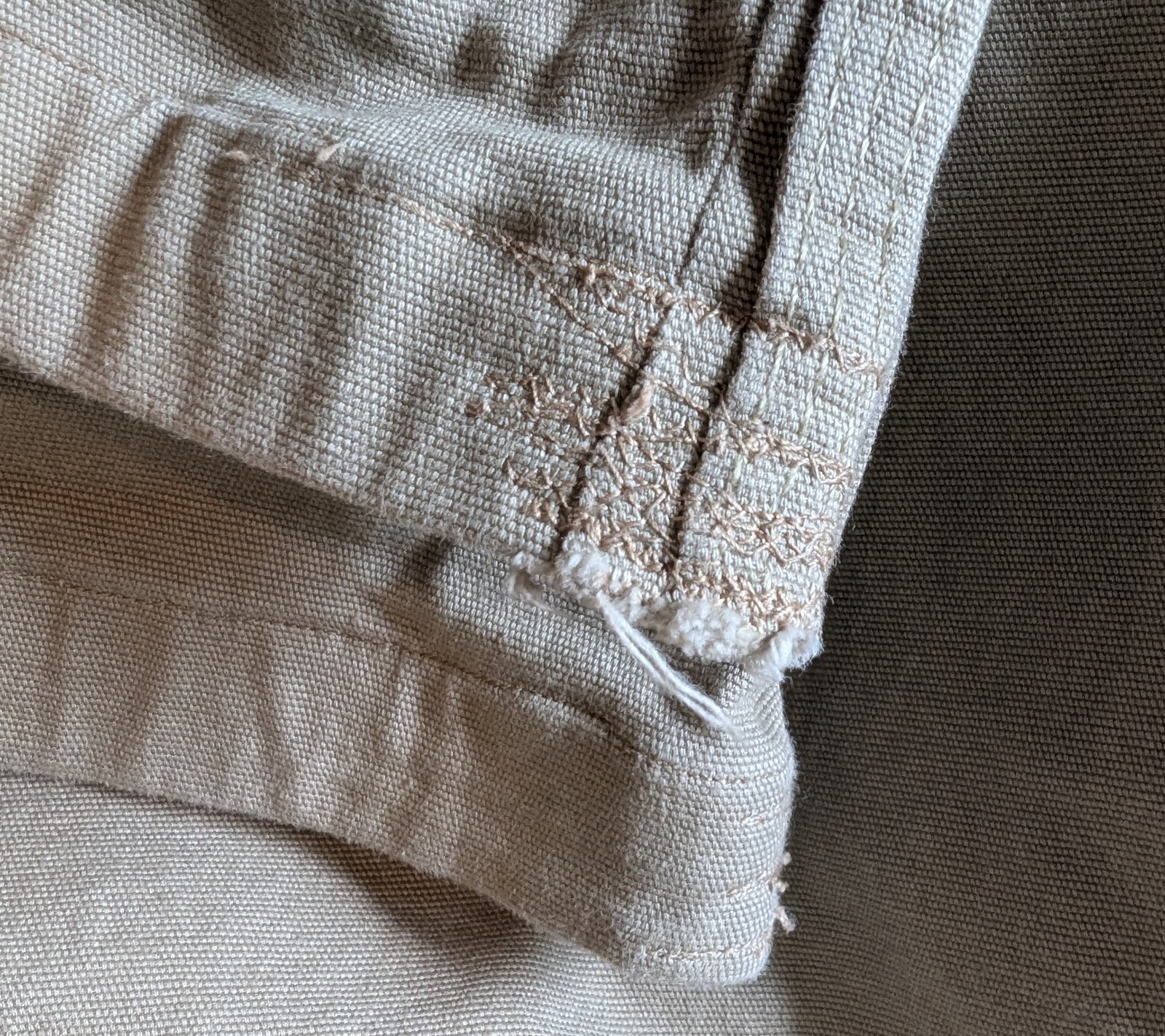 Duluth Flex Fire Hose Standard Fit Ultimate Cargo Pants Mens Sz 42×30 Beige