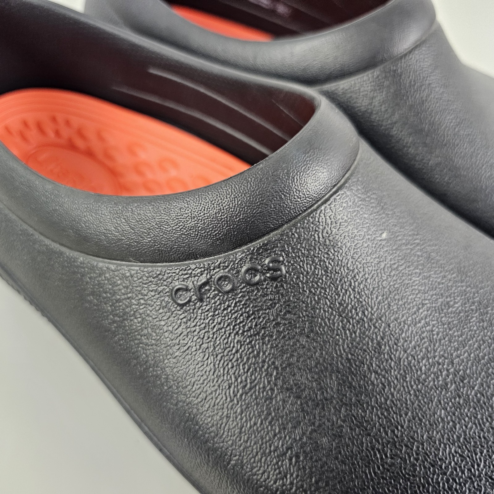 Crocs At Work On the Clock Literide Slip On Safety Shoes Black Mens Size 11