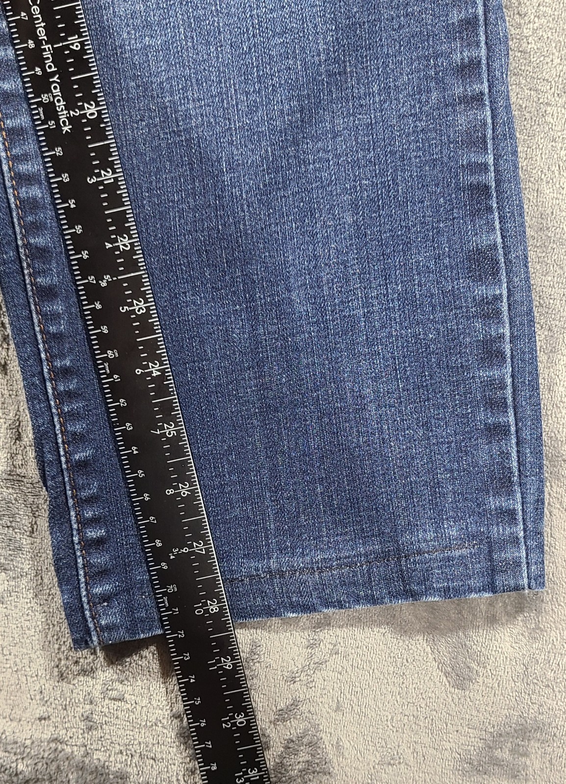 Signature by Levi Strauss Women 505 Straight Leg Jeans Button Flap Pocket 14M…