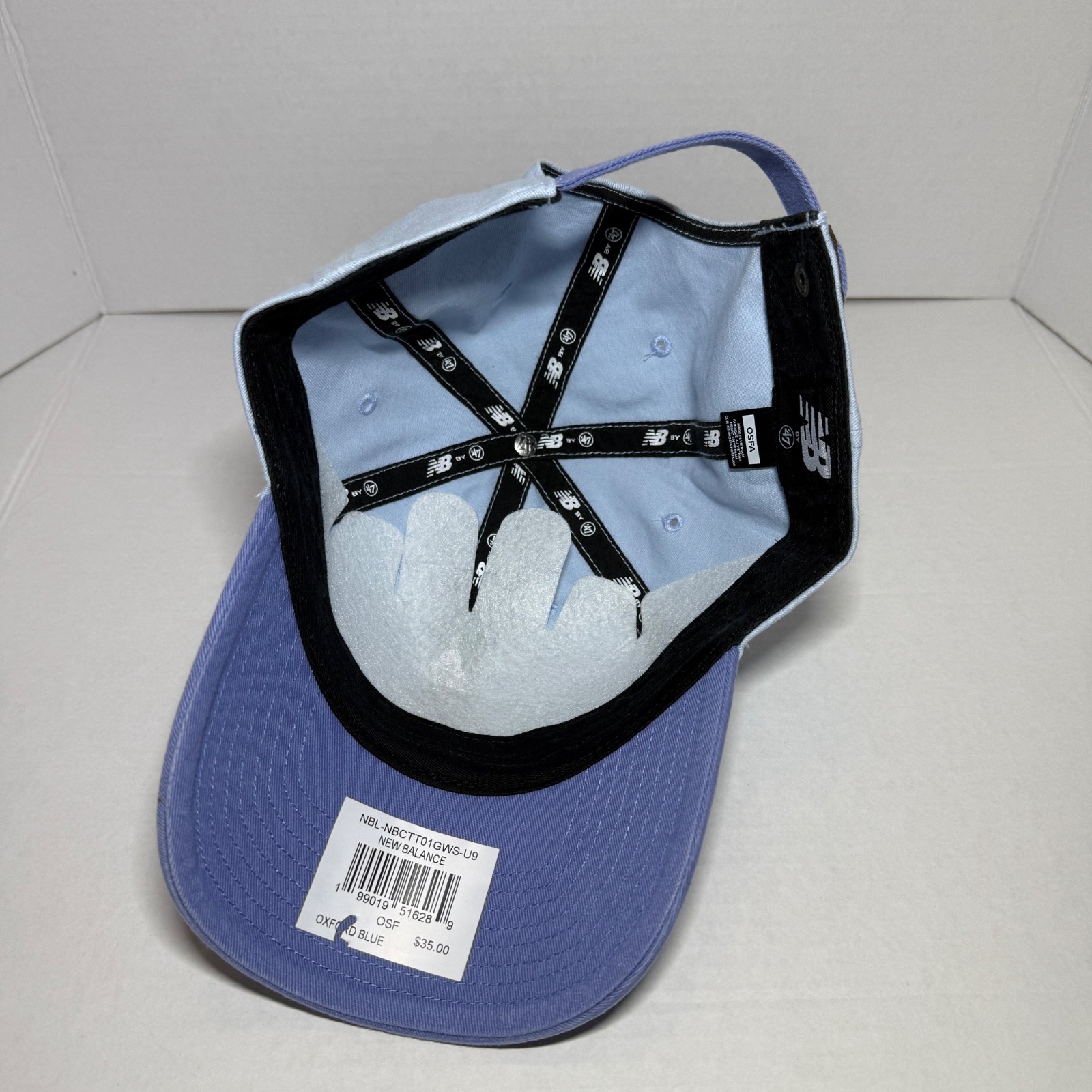 47 Brand x New Balance Collab Clean Up Adjustable Hat Oxford Sky Blue Cap