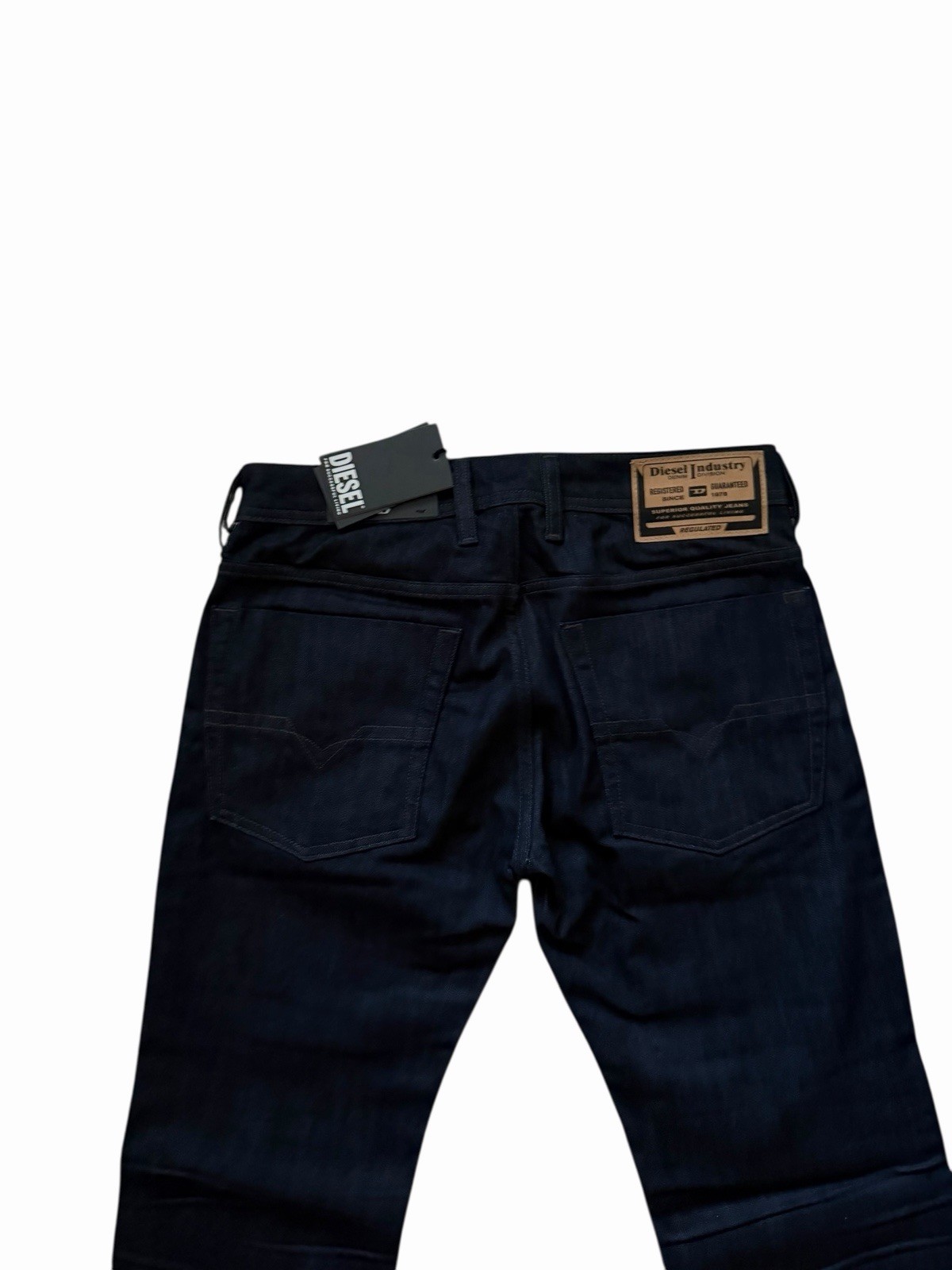 Diesel Mens Zatiny Slim Bootcut Jeans RB060 Dark Blue $195 Size 38/32