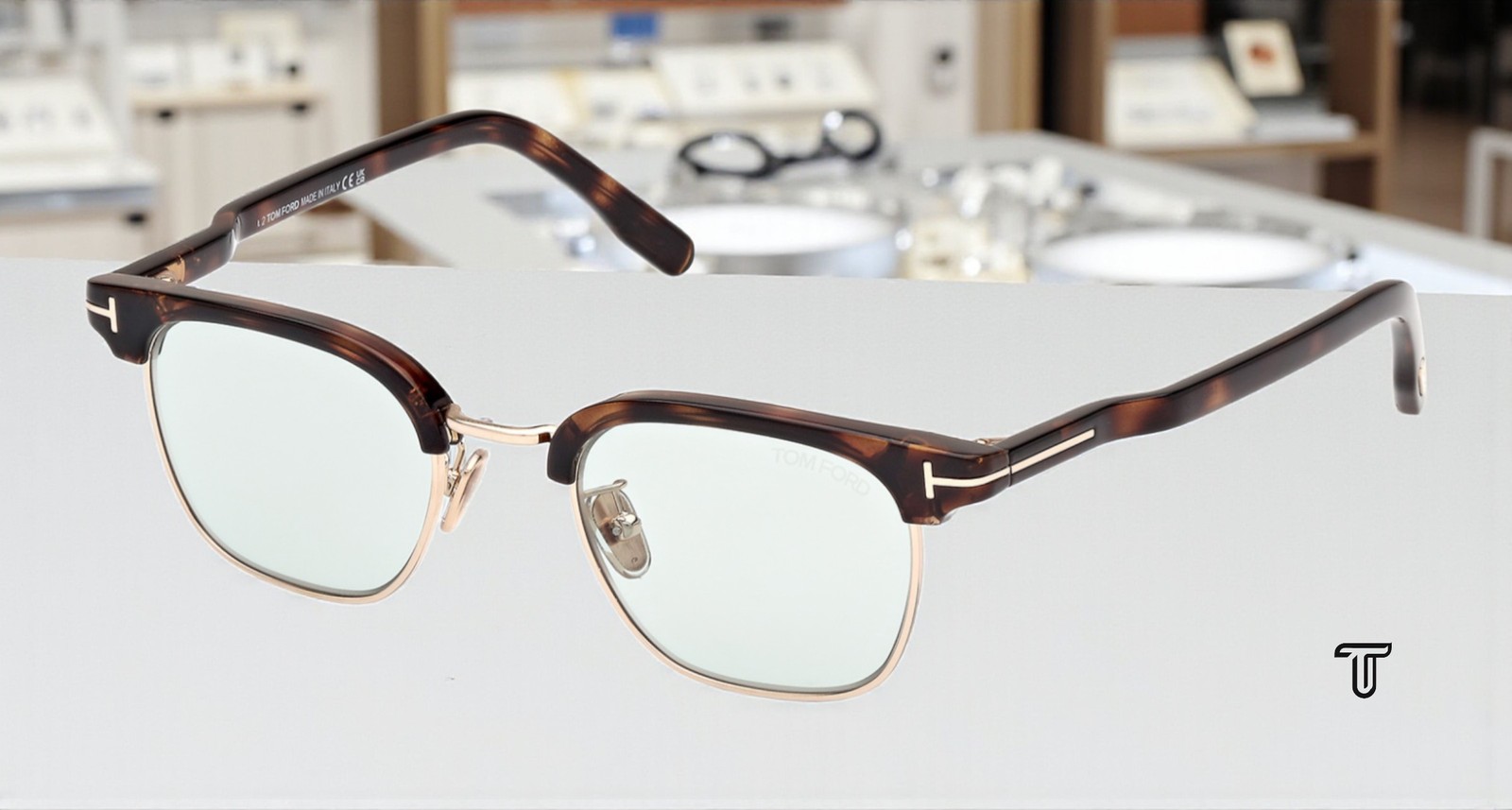 Tom Ford FT1119 D 52N injected Dark Havana Green 47 mm Men’s Sunglasses