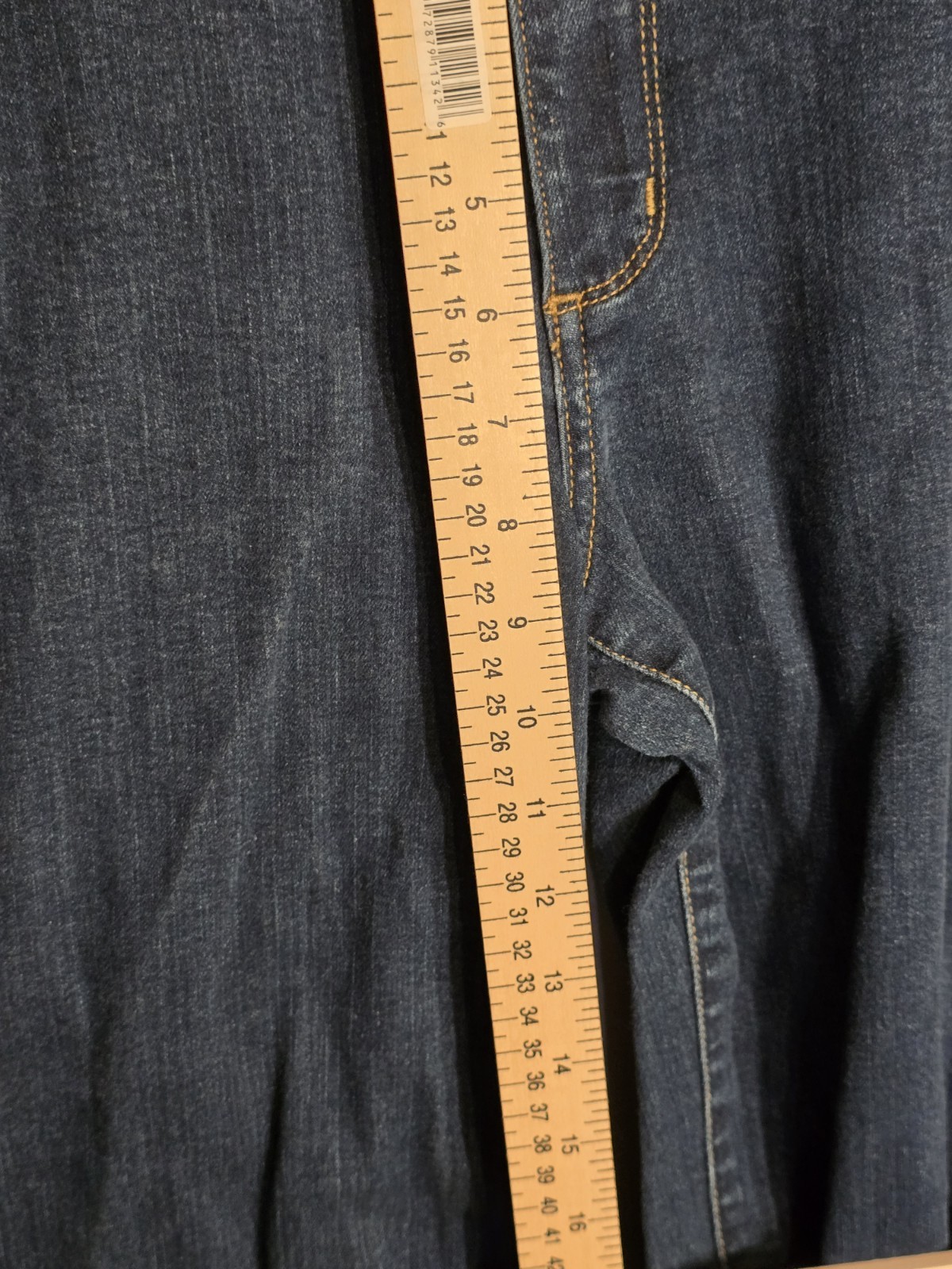 Eddie Bauer Slightly Curvy Jeans Womens 12 Blue Straight Stretch Denim