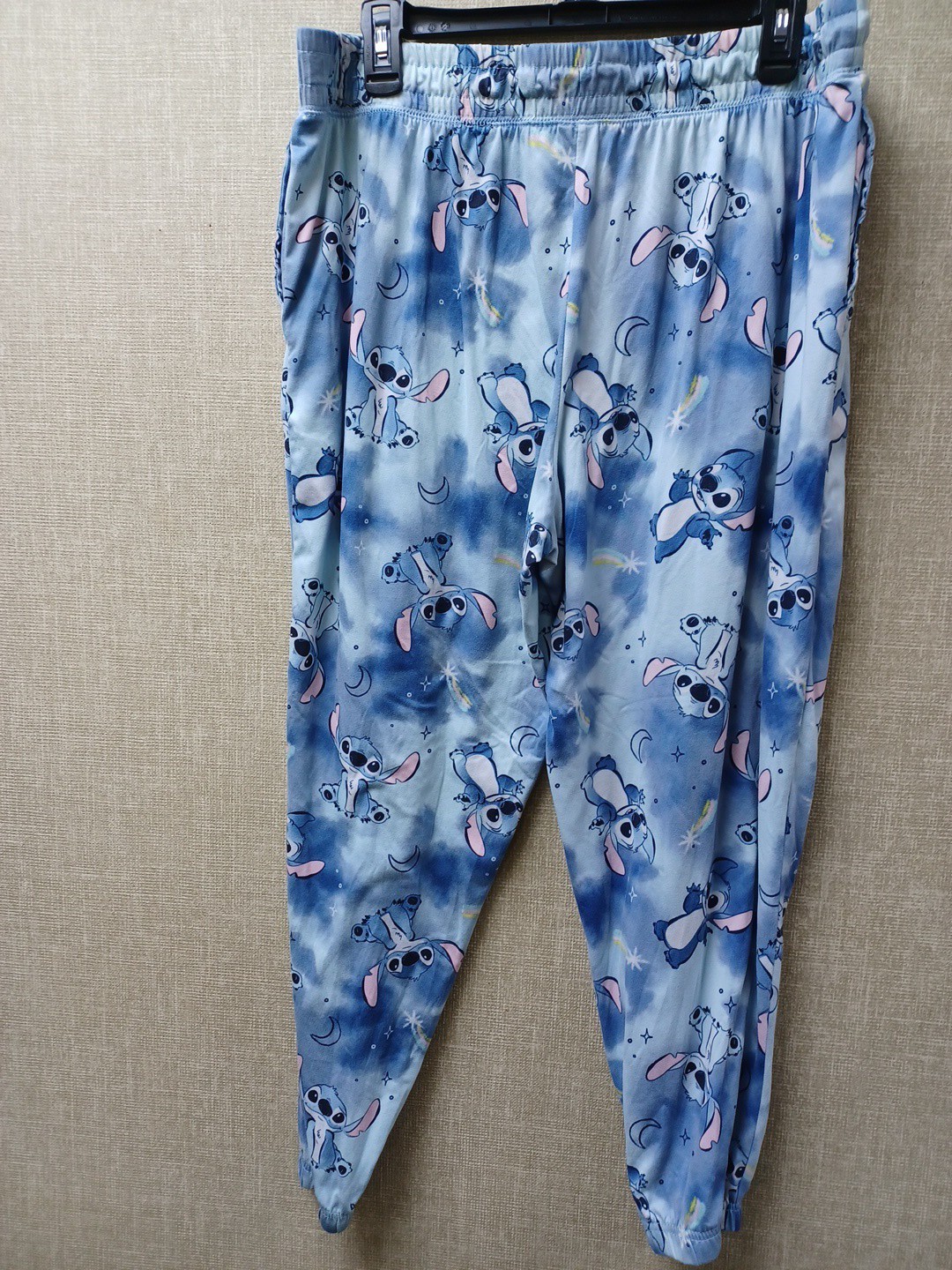 Disney Lilo & Stitch Soft Blue Polyester Pajama Lounge Pants Woman’s Size XL