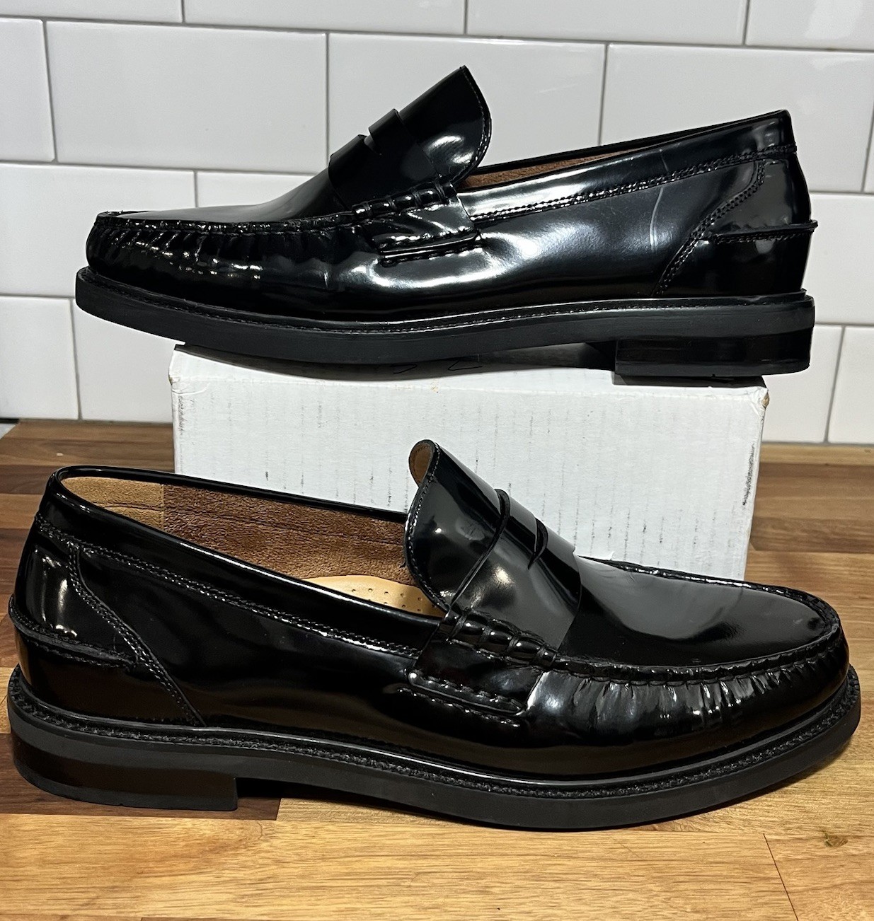 Cole Haan Pinch Prep Penny Leather Loafers Men’s Dress Shoes 8M Black C38552