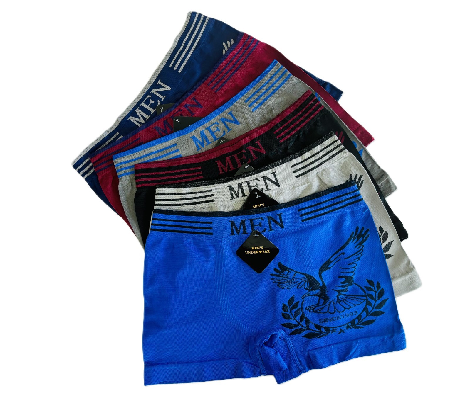 Men’s underwear Pack of 6 seamless boxer briefs for men by UOKIN