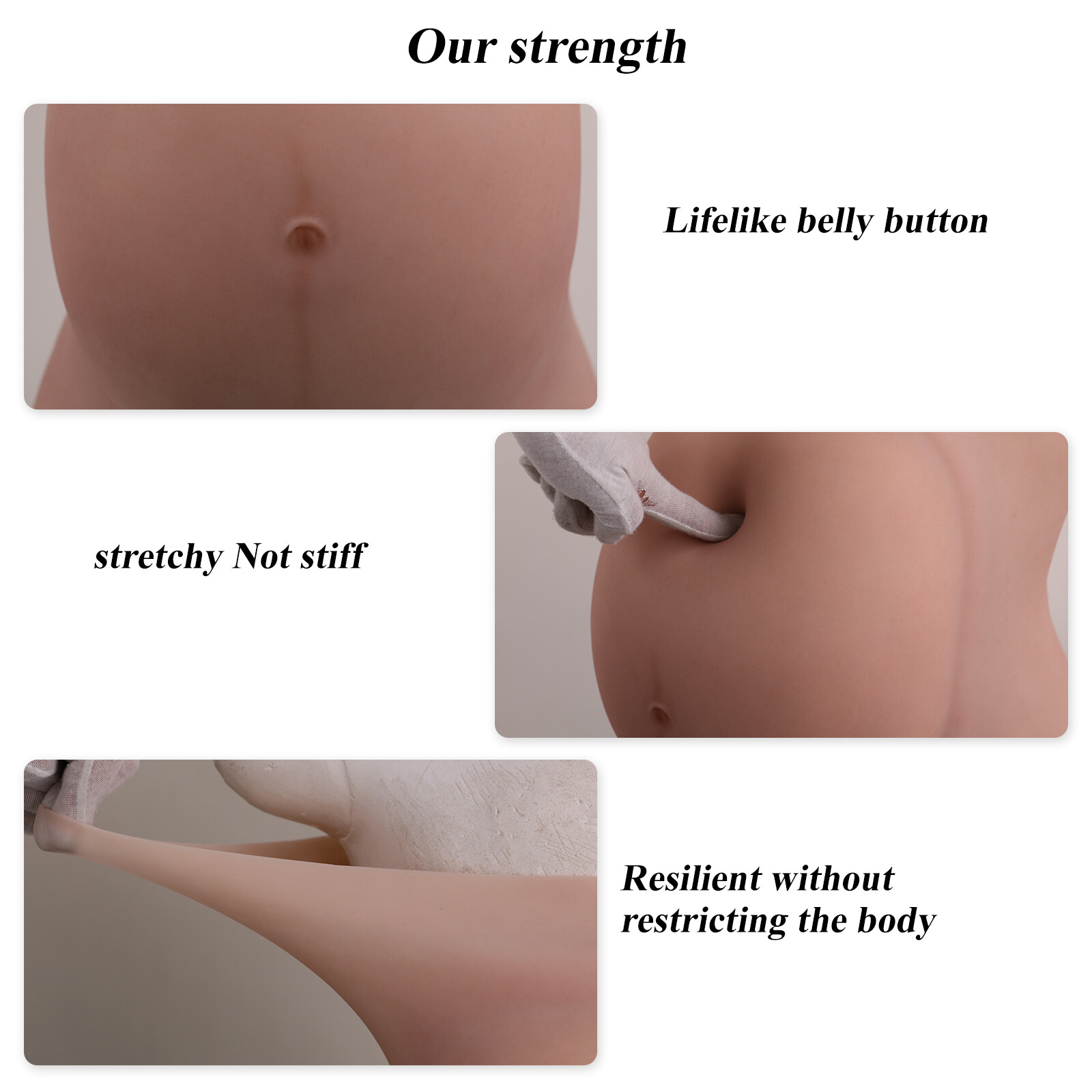 Silicone Pregnant Belly Artificial Belly Prosthetics Fake Pregnancy Belly Prop