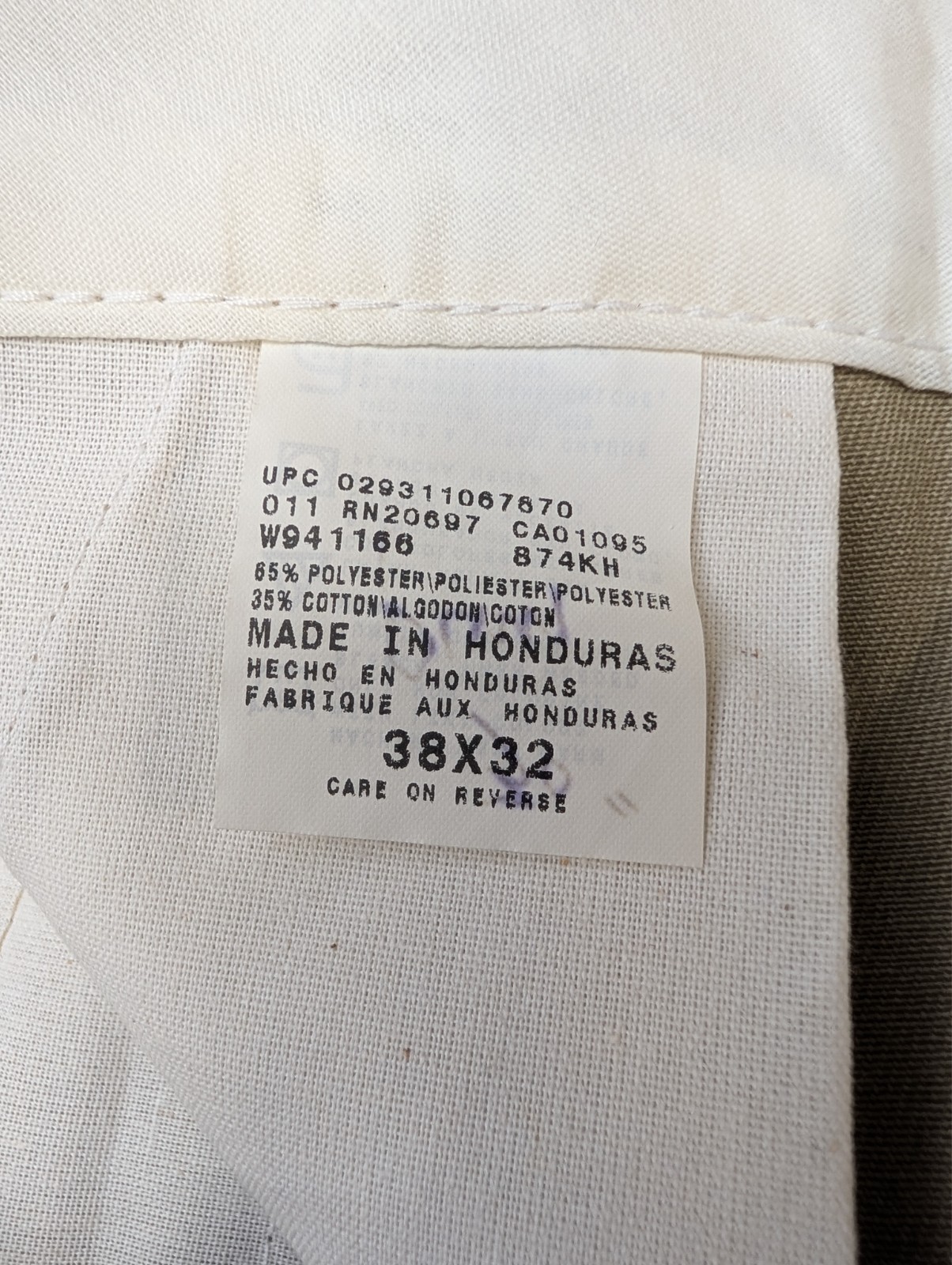 2 Pairs Dickies 874 Khaki Pants Classic Original Fit- Work, School Uniform 38×32