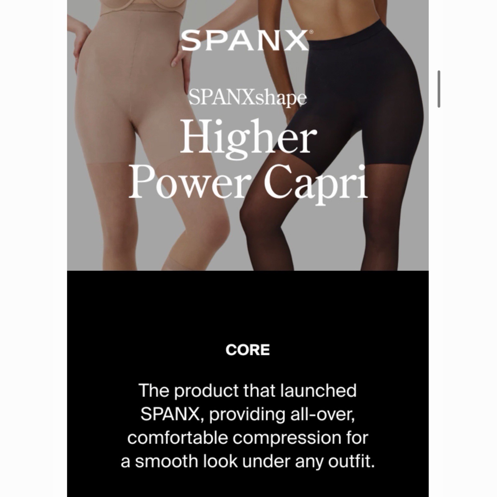 SPANX High Waisted Footless Pantyhose #912 Nude Size D Body Shaper New Open Box