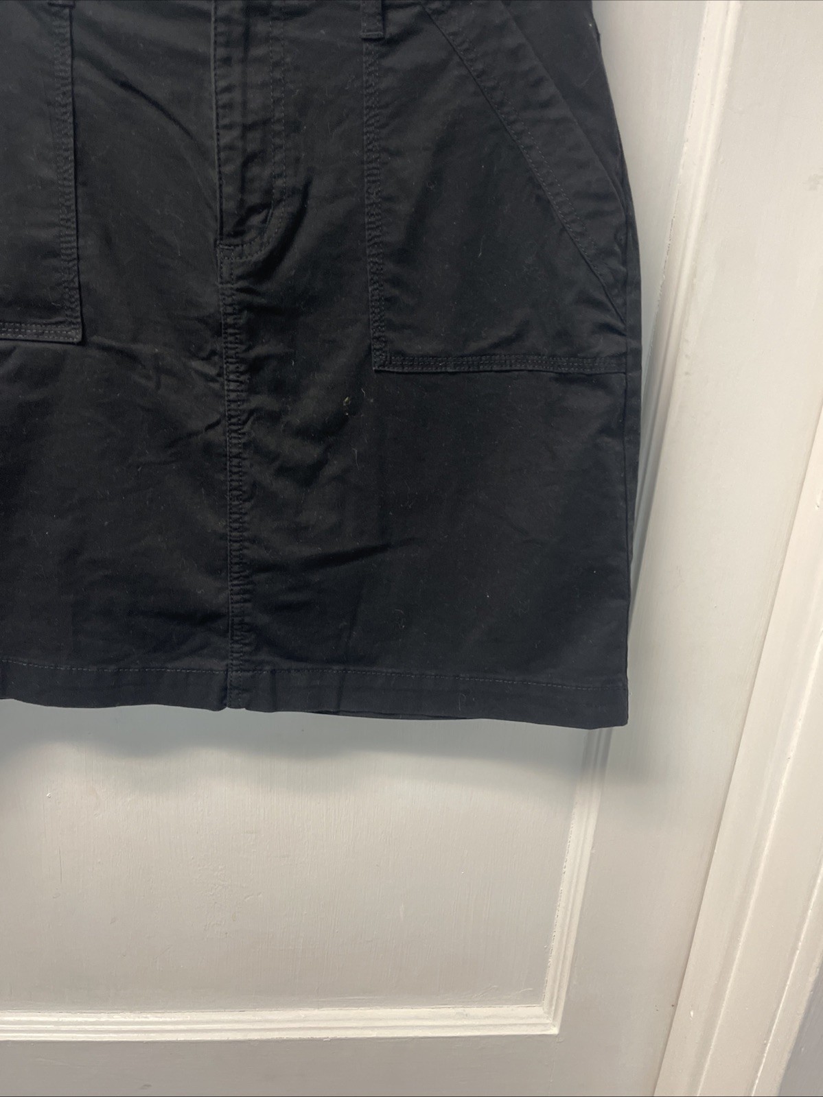 Croft & Barrow Black Effortless Stretch Skort Sz 8 Pockets