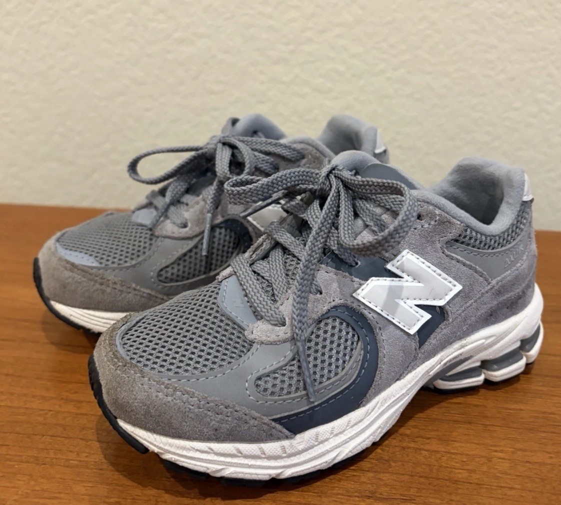 New Balance 2002 R Grey/White Toddler Sneakers PC2002ST – SZ 11 C