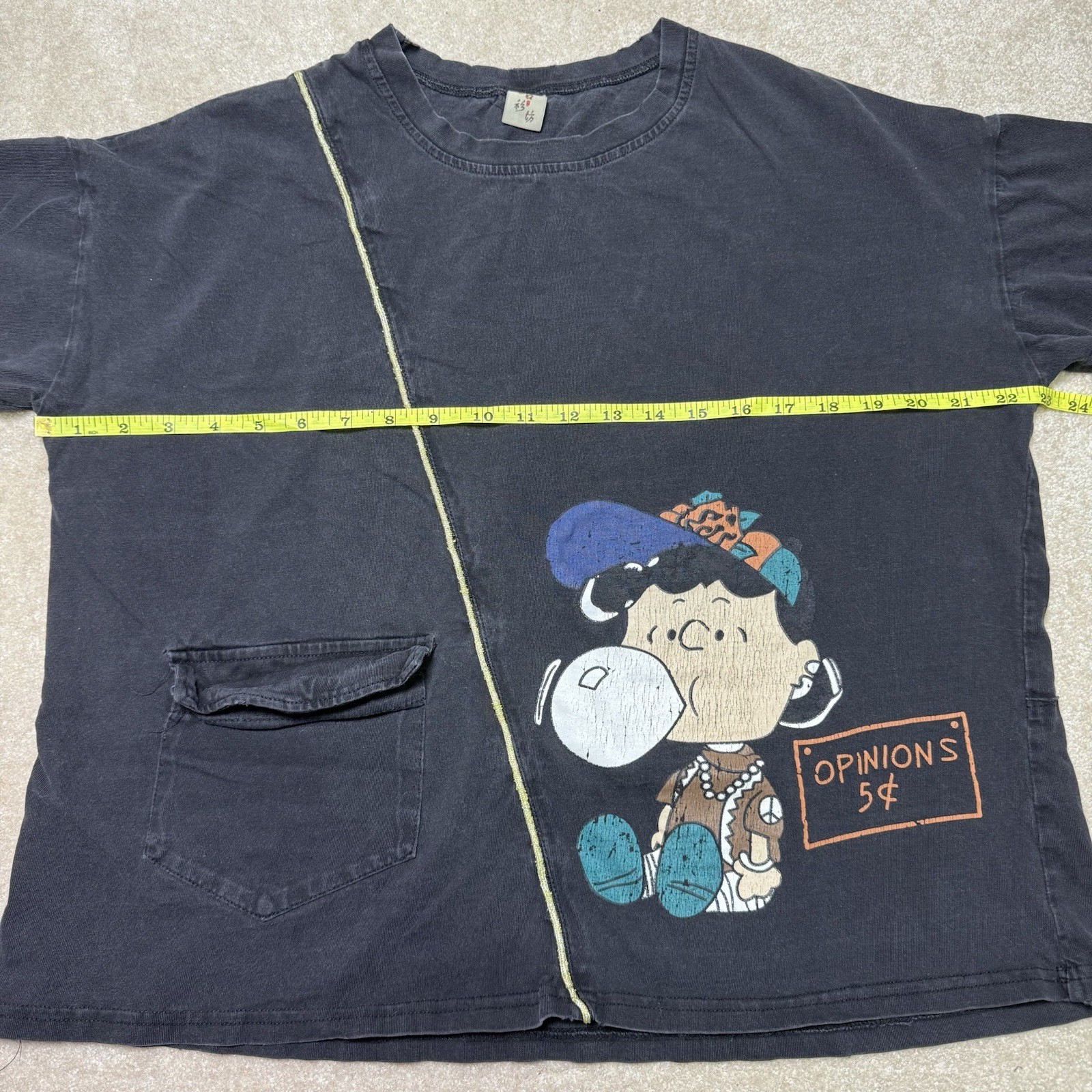Oversized Hip Hop Charlie Brown Peanuts Bootleg T Shirt Vtg Snoopy Lucy Opinion