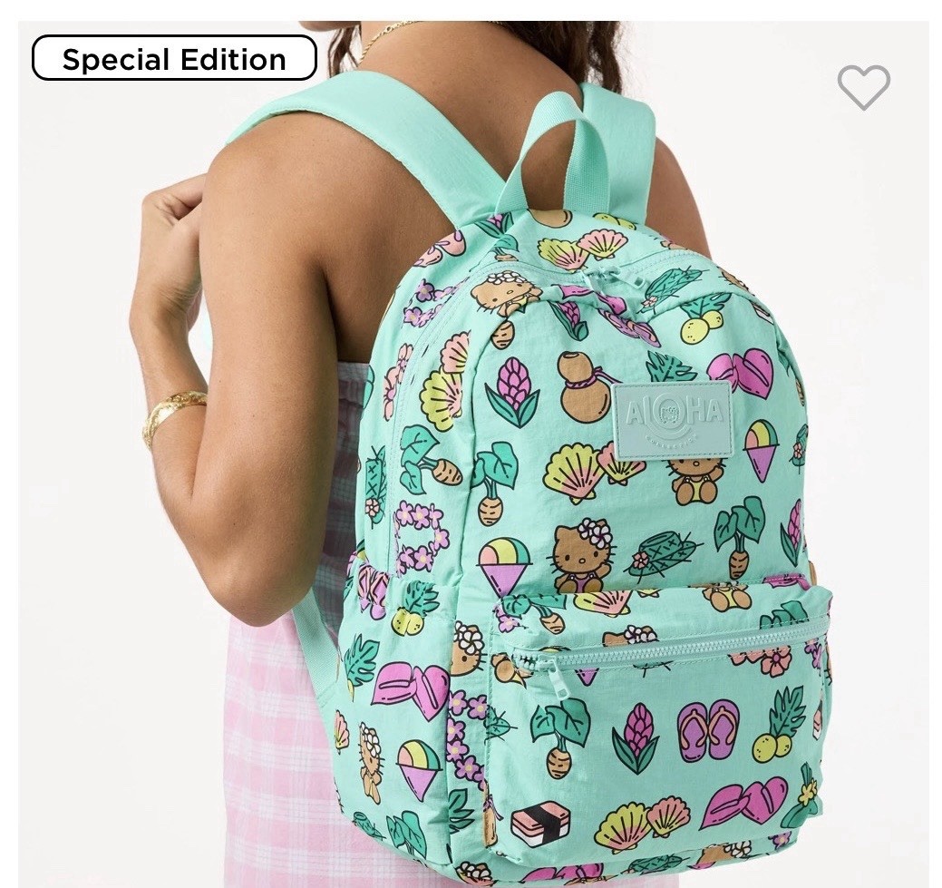 ALOHA Hello Kitty Special Edition Keep it Light Nylon Backpack