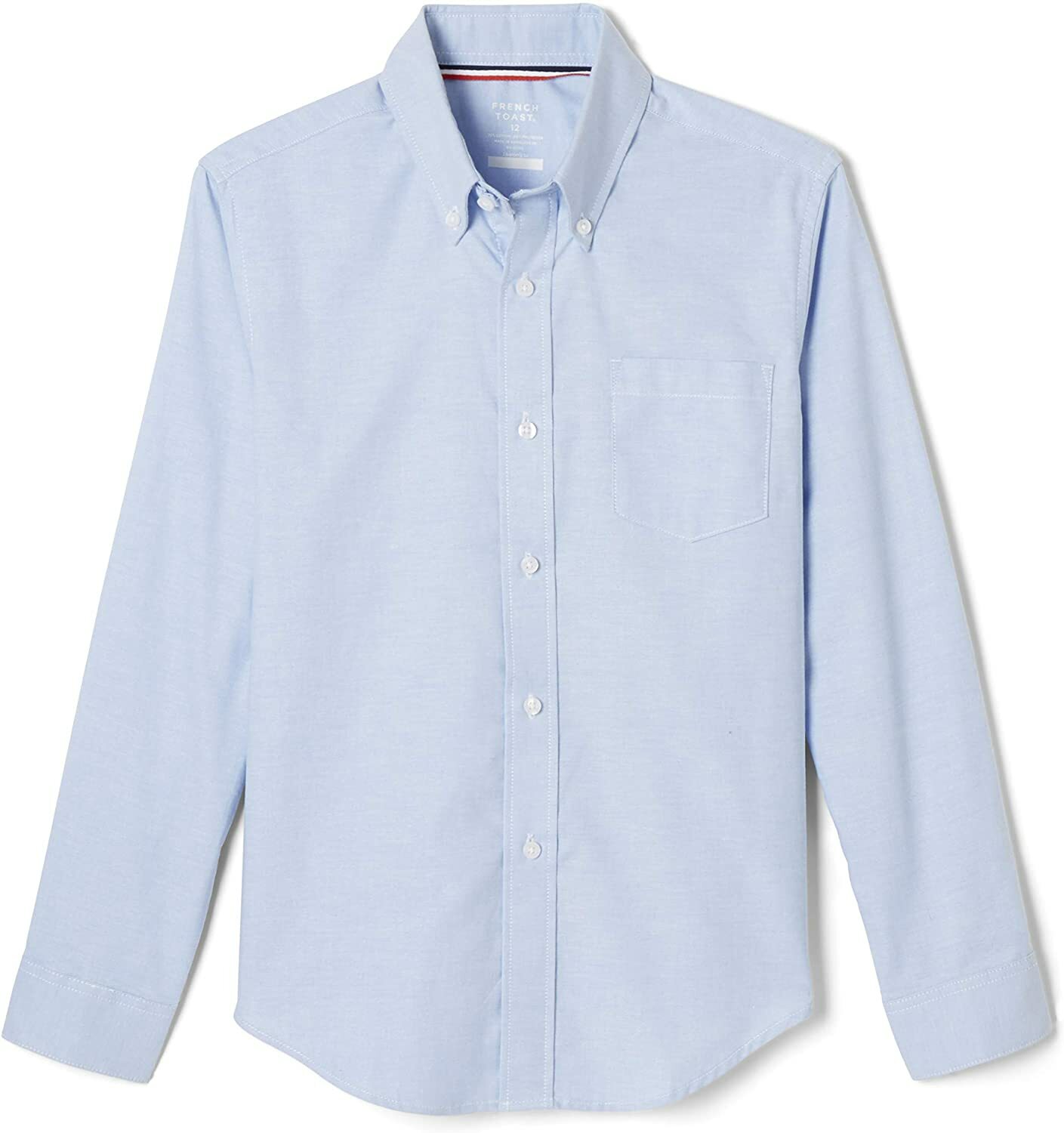 Men’s Long Sleeve Light Blue Oxford Shirt SE9002 French Toast Sizes S to 2XL