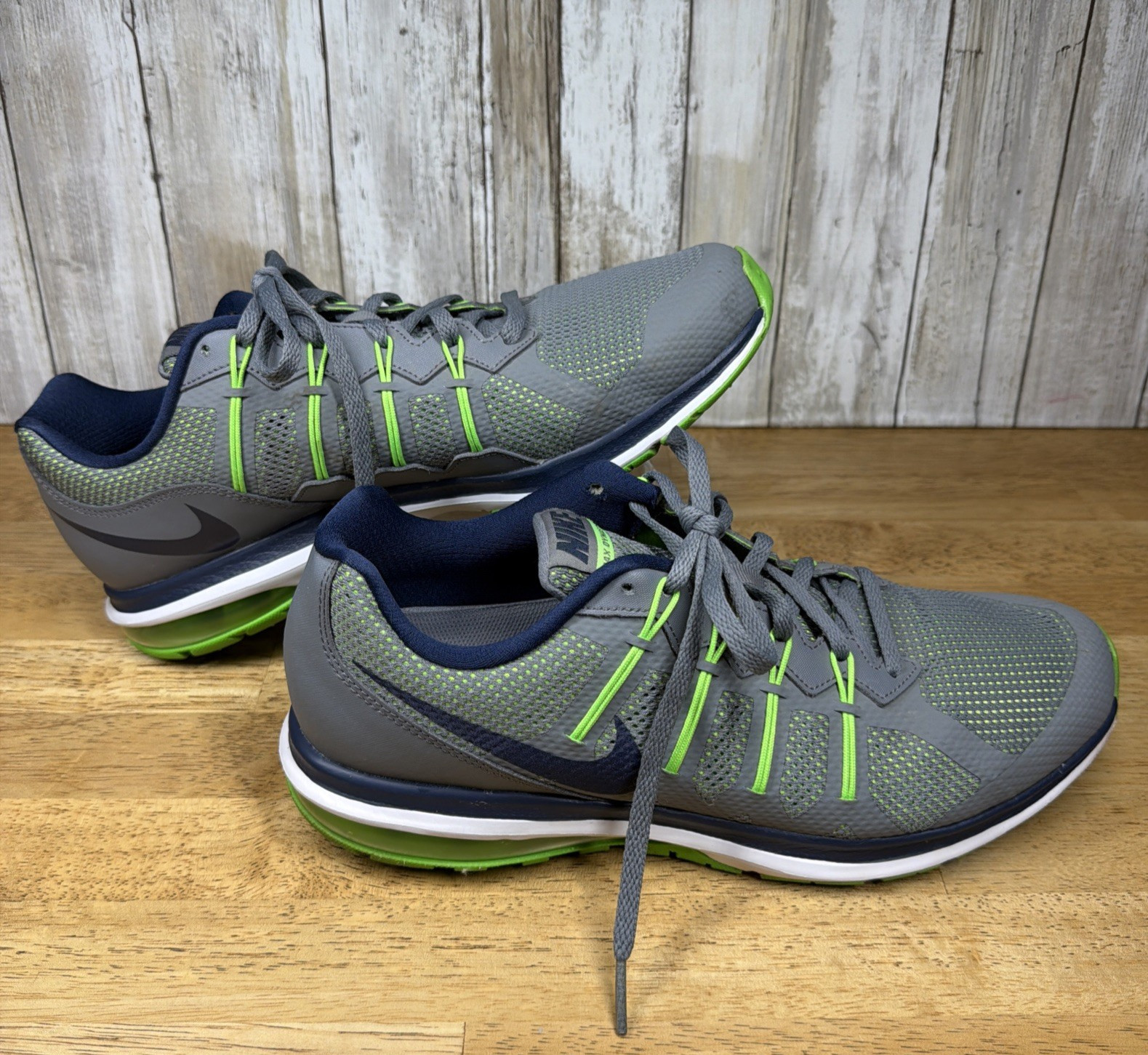 Men’s Nike Air Max Dynasty Grey/Lime Green/White Size 10